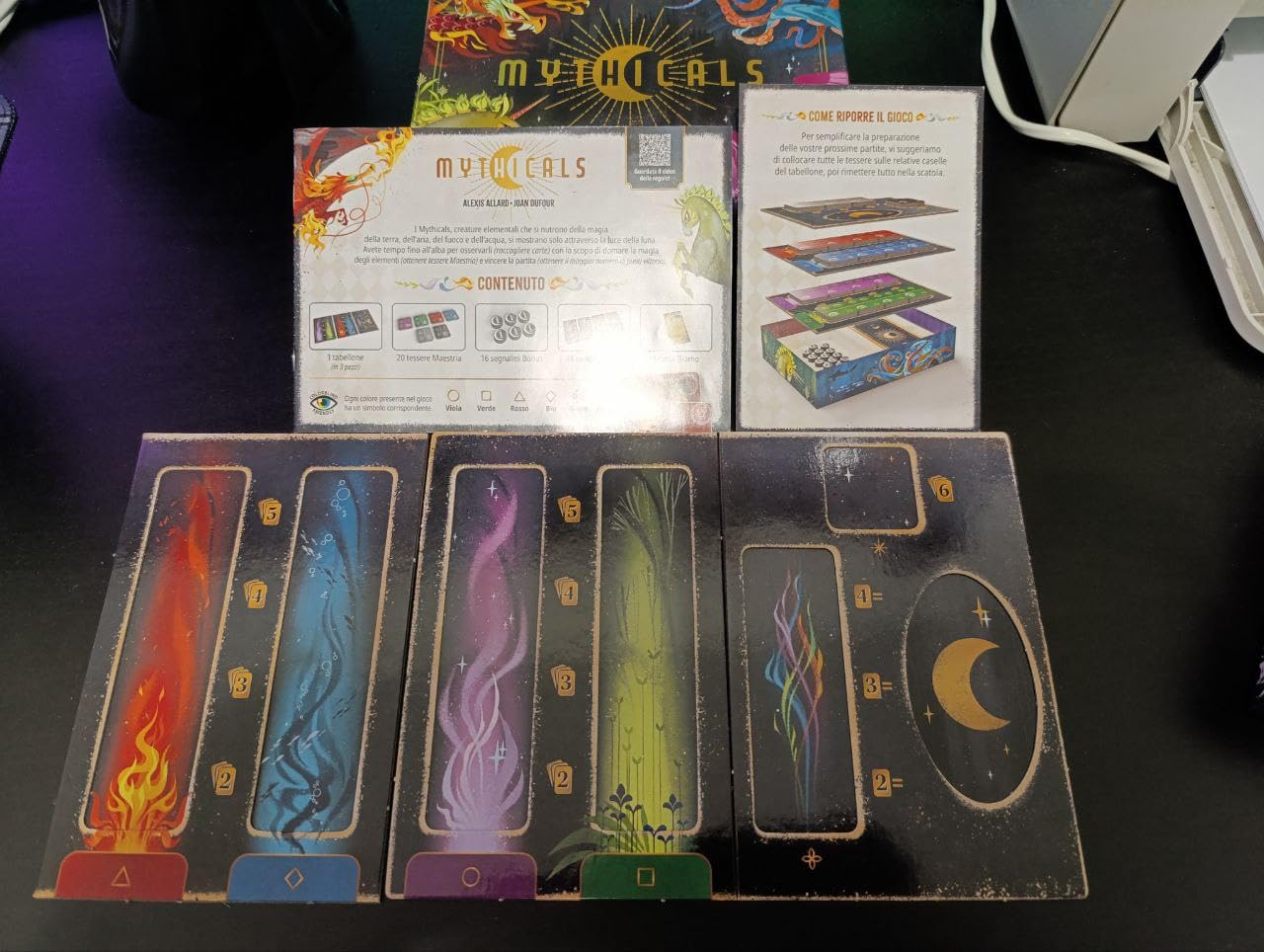 Asmodee Mythicals gioco carte duello 2 giocatori italiano