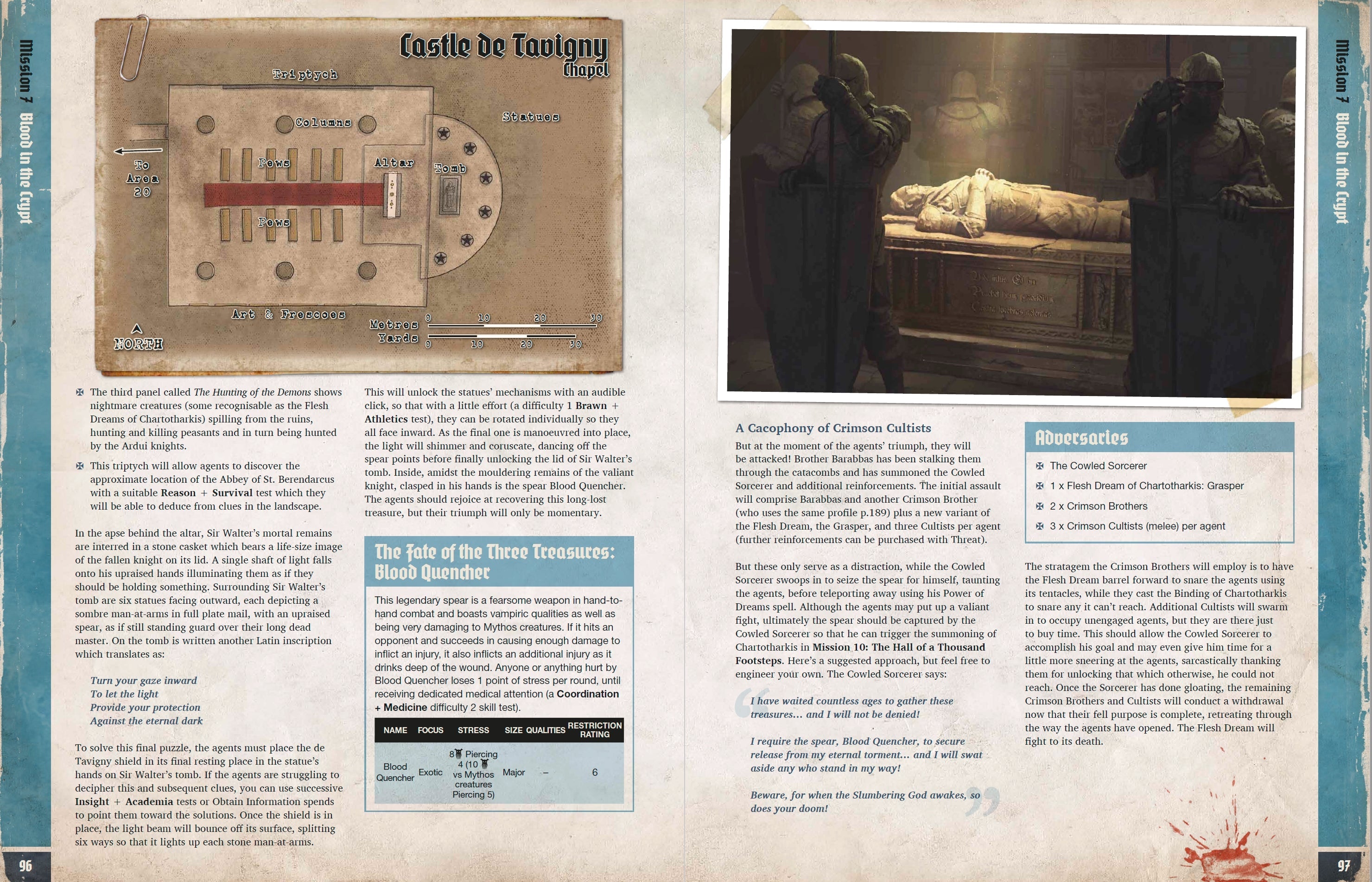 Modiphius Achtung! Cthulhu Forest of Fear avventura libro