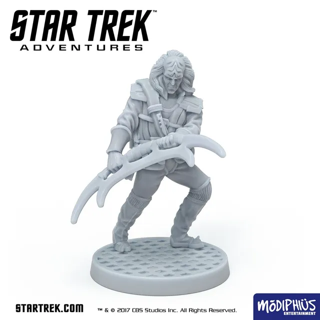Star Trek Adventures Miniatura Klingon TNG Tenente STL 32mm