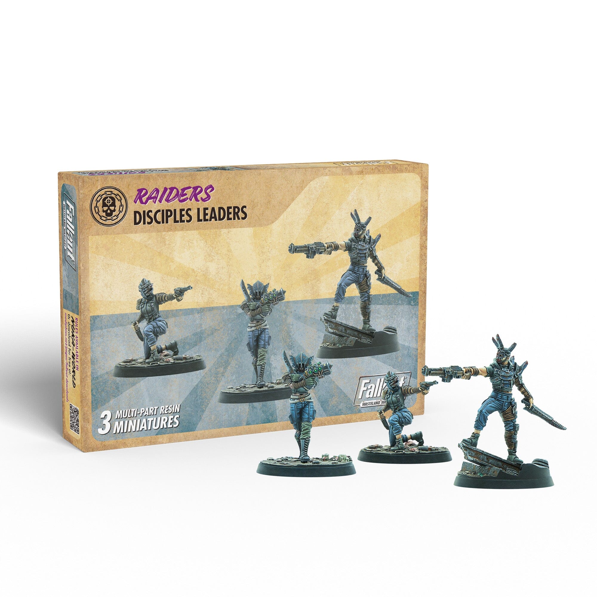 Fallout Wasteland Warfare Disciples Leaders miniature 32mm x3