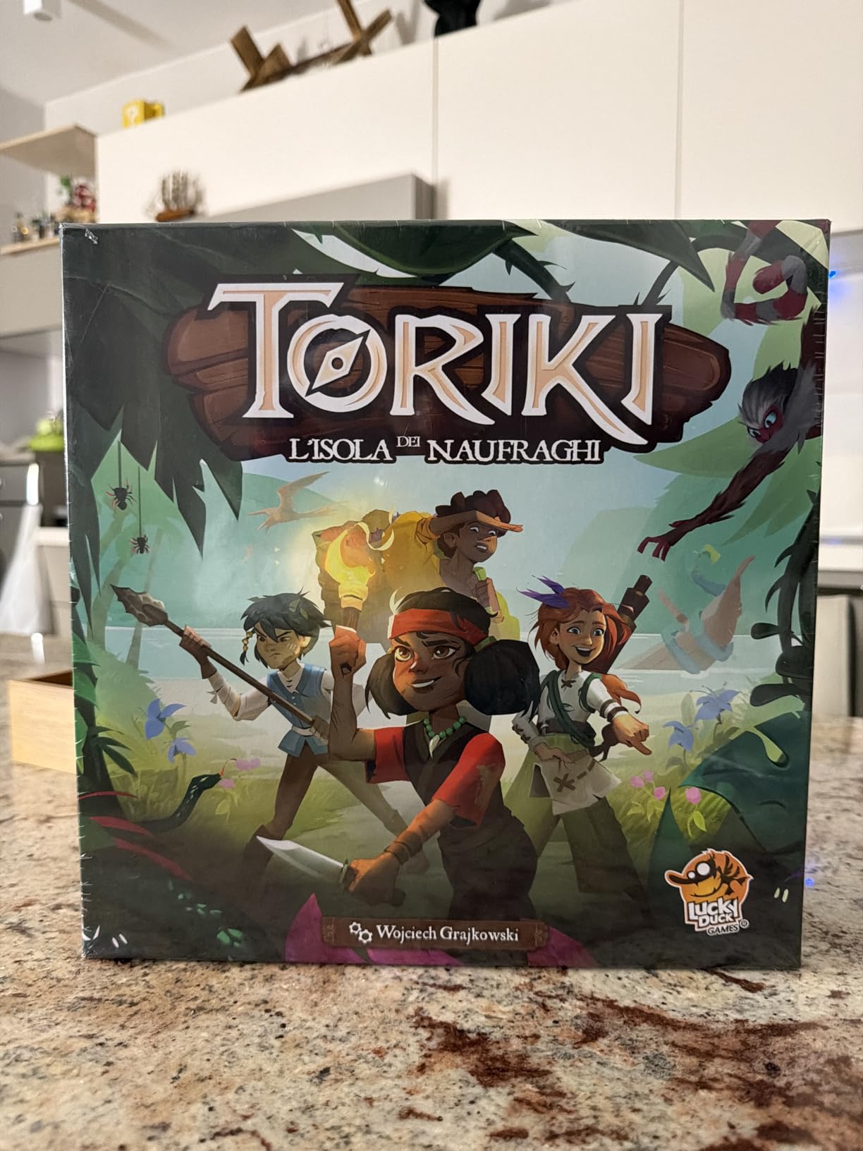 Asmodee Toriki L'Isola dei Naufraghi gioco tavolo cooperativo 1-4