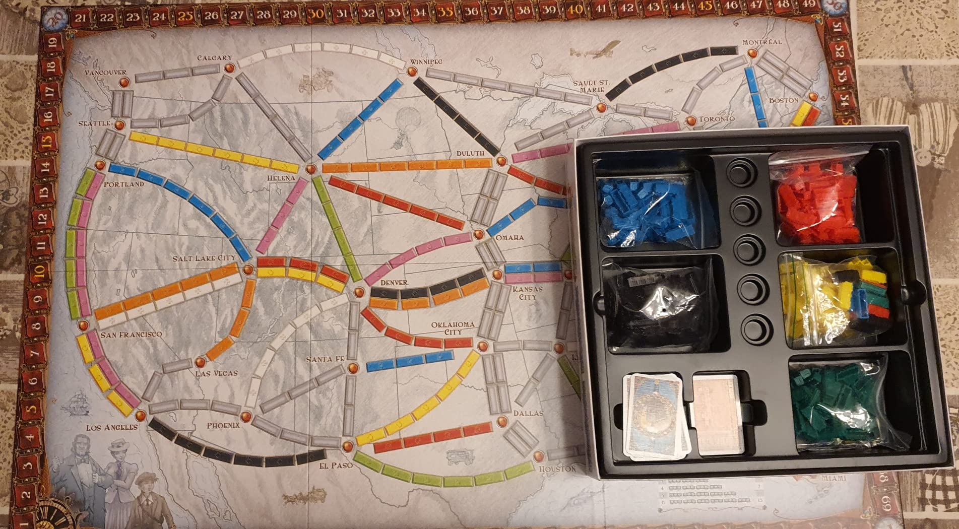Asmodee Ticket to Ride gioco da tavolo edizione italiana Nord America