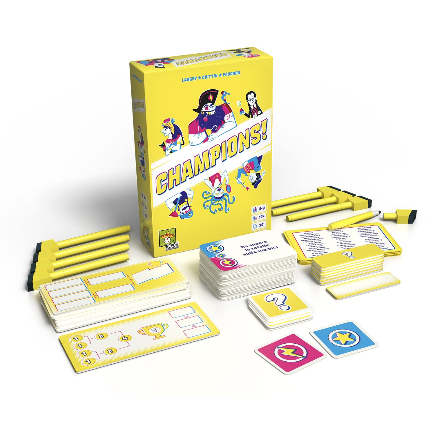 Asmodee Champions! party game edizione italiana 3-8 giocatori