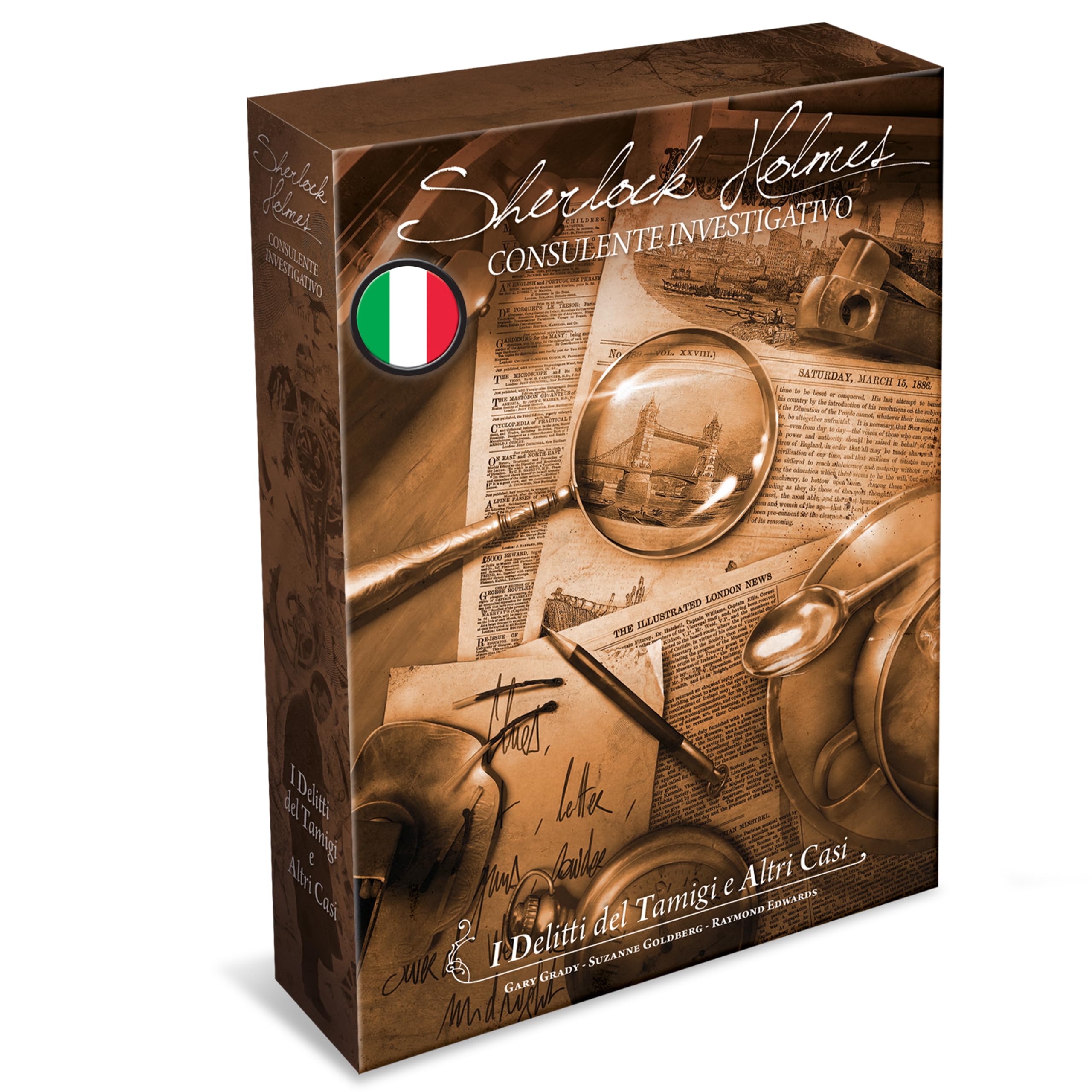 Asmodee Sherlock Holmes Delitti del Tamigi gioco investigativo 10 casi