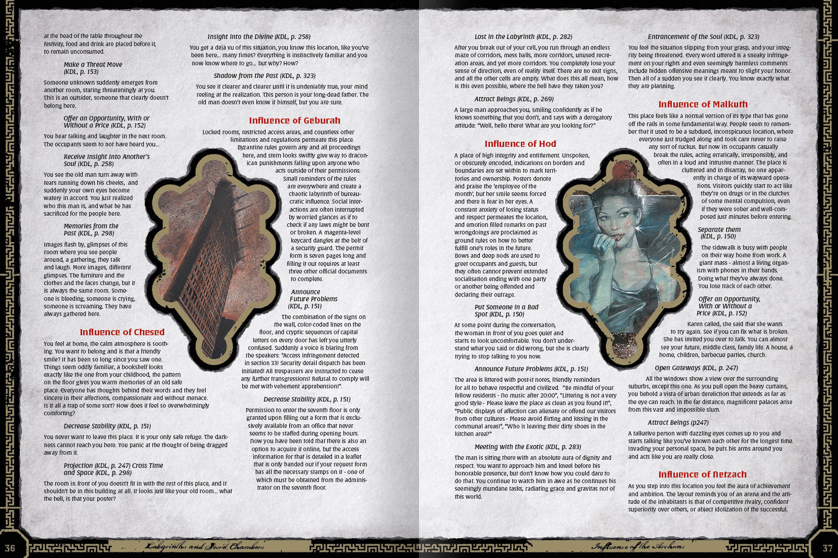 Modiphius Kult Labyrinths Secret Chambers PDF mappe