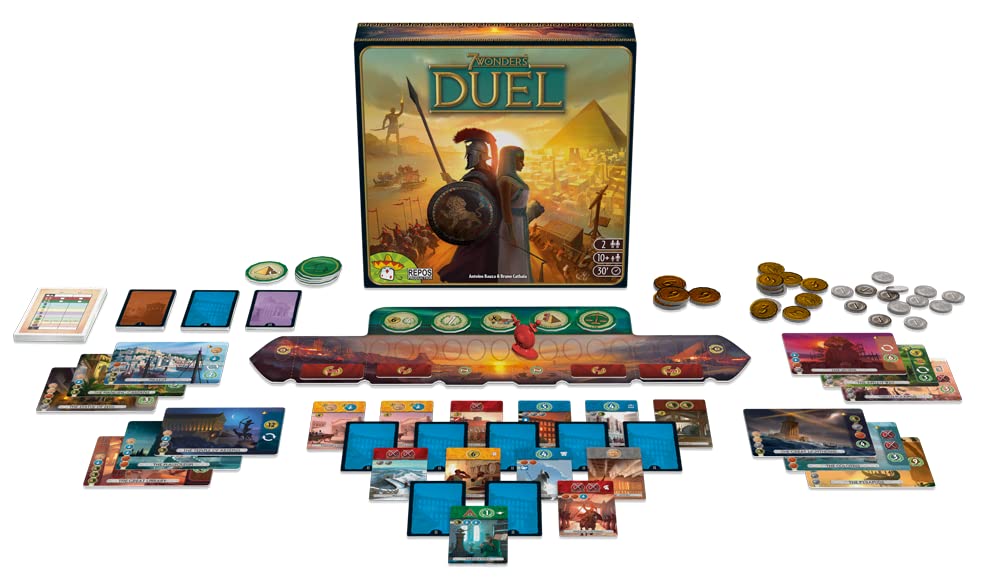 Asmodee 7 Wonders Duel gioco strategia 2 giocatori italiano