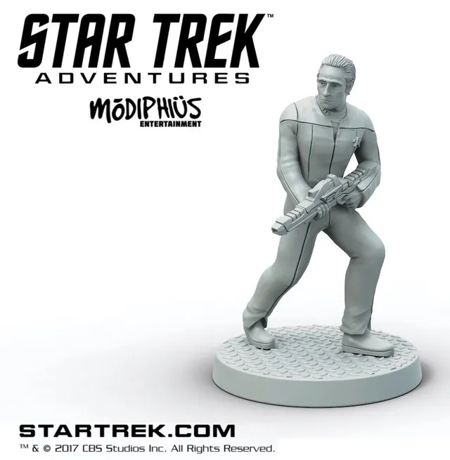 Modiphius Star Trek Adventures Data miniatura STL 32mm TNG