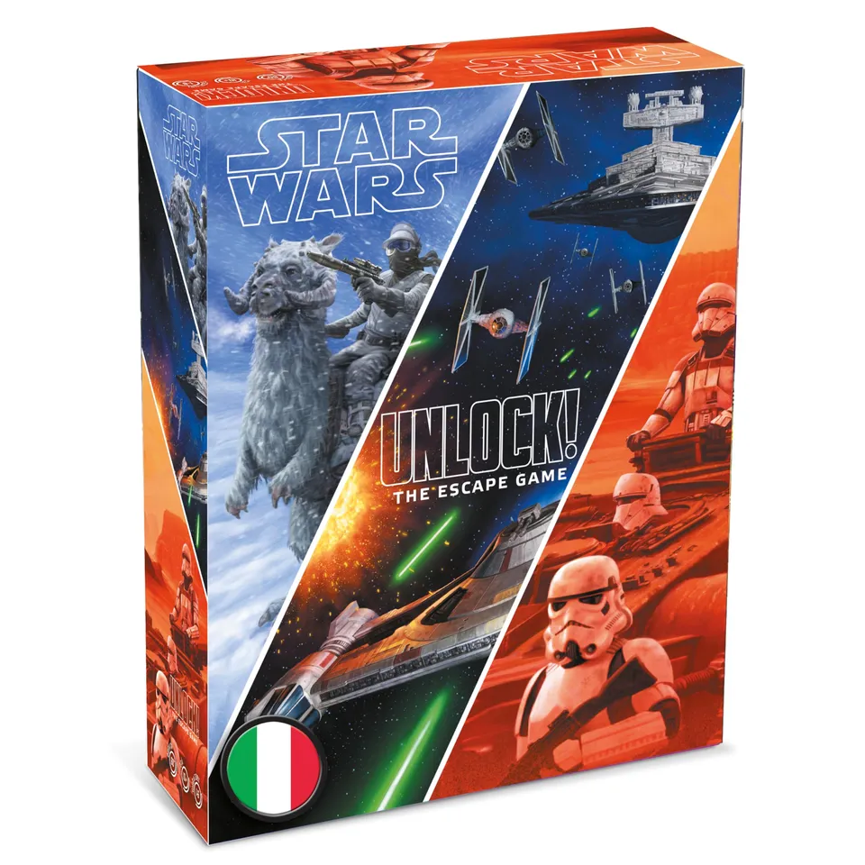 Asmodee Unlock! Star Wars escape room gioco carte italiano 1-6 giocatori