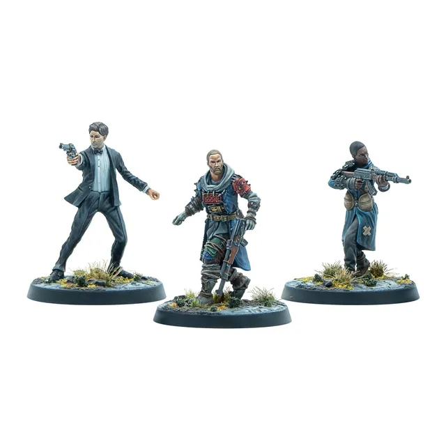 Fallout Miniatures Raiders Crater Warlords set 3 miniature