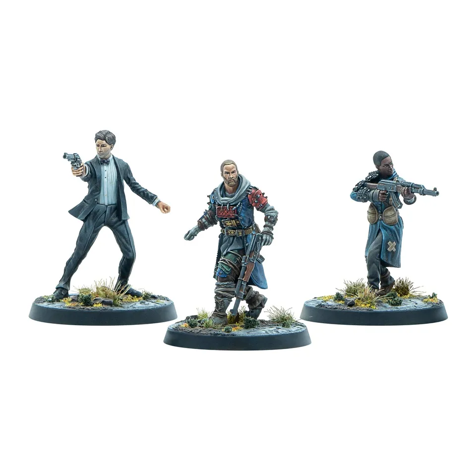 Fallout Miniatures Raiders Crater Warlords set 3 miniature
