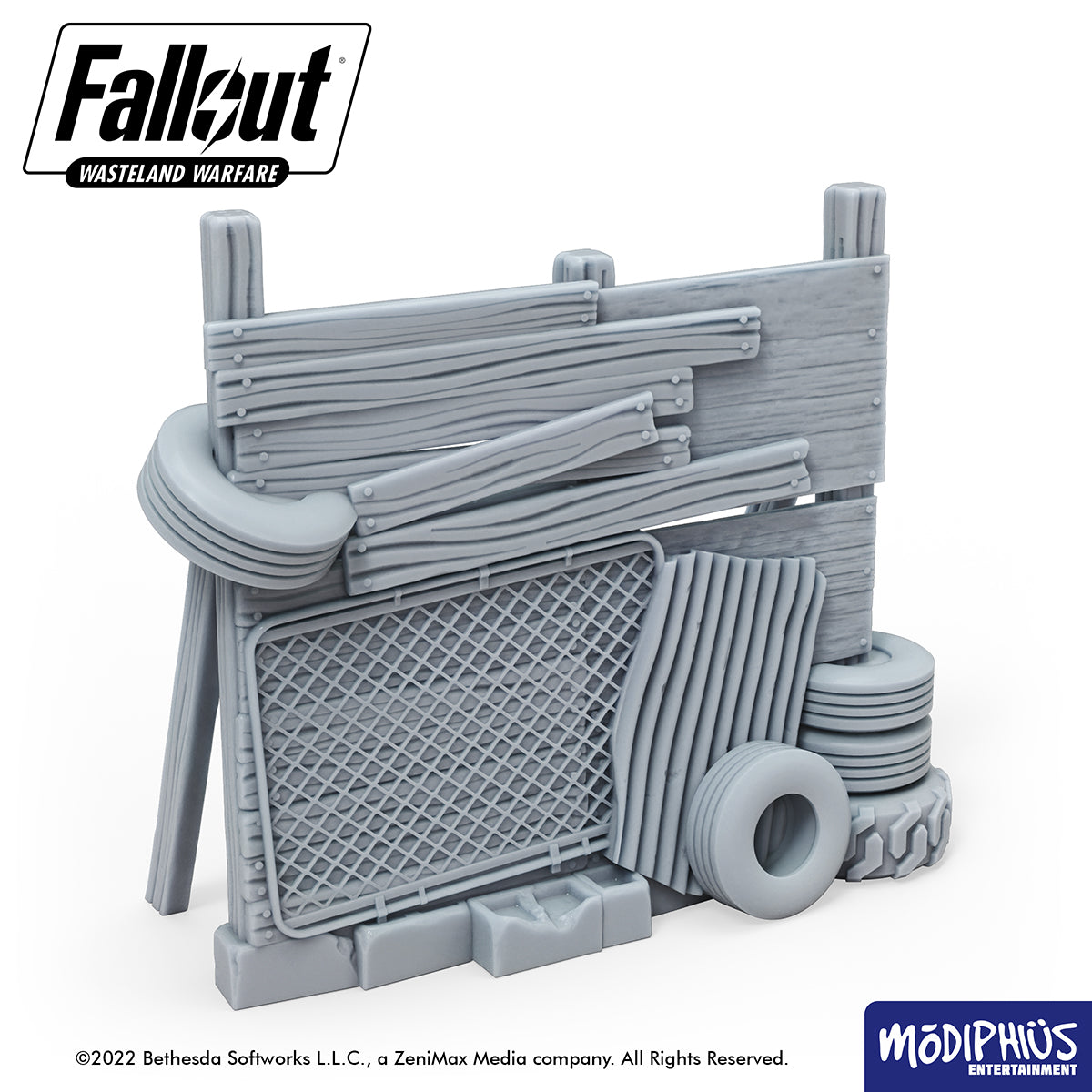 Fallout Wasteland Warfare Settlement Walls terreno STL stampa 3D