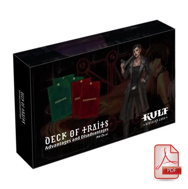 Modiphius KULT Deck of Traits mazzo carte PDF 210 carte