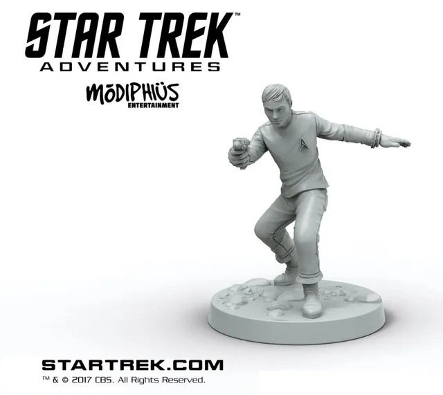 Modiphius Star Trek Sulu Miniatura STL TOS 32mm Stampa 3D