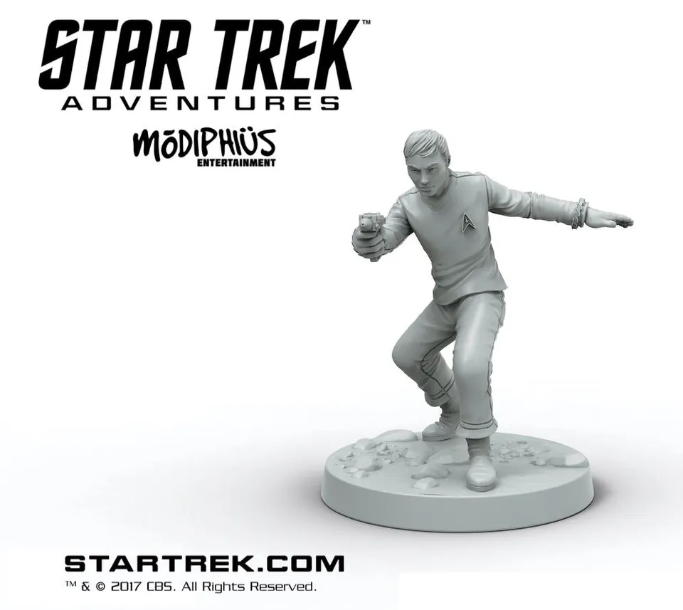 Modiphius Star Trek Sulu Miniatura STL TOS 32mm Stampa 3D