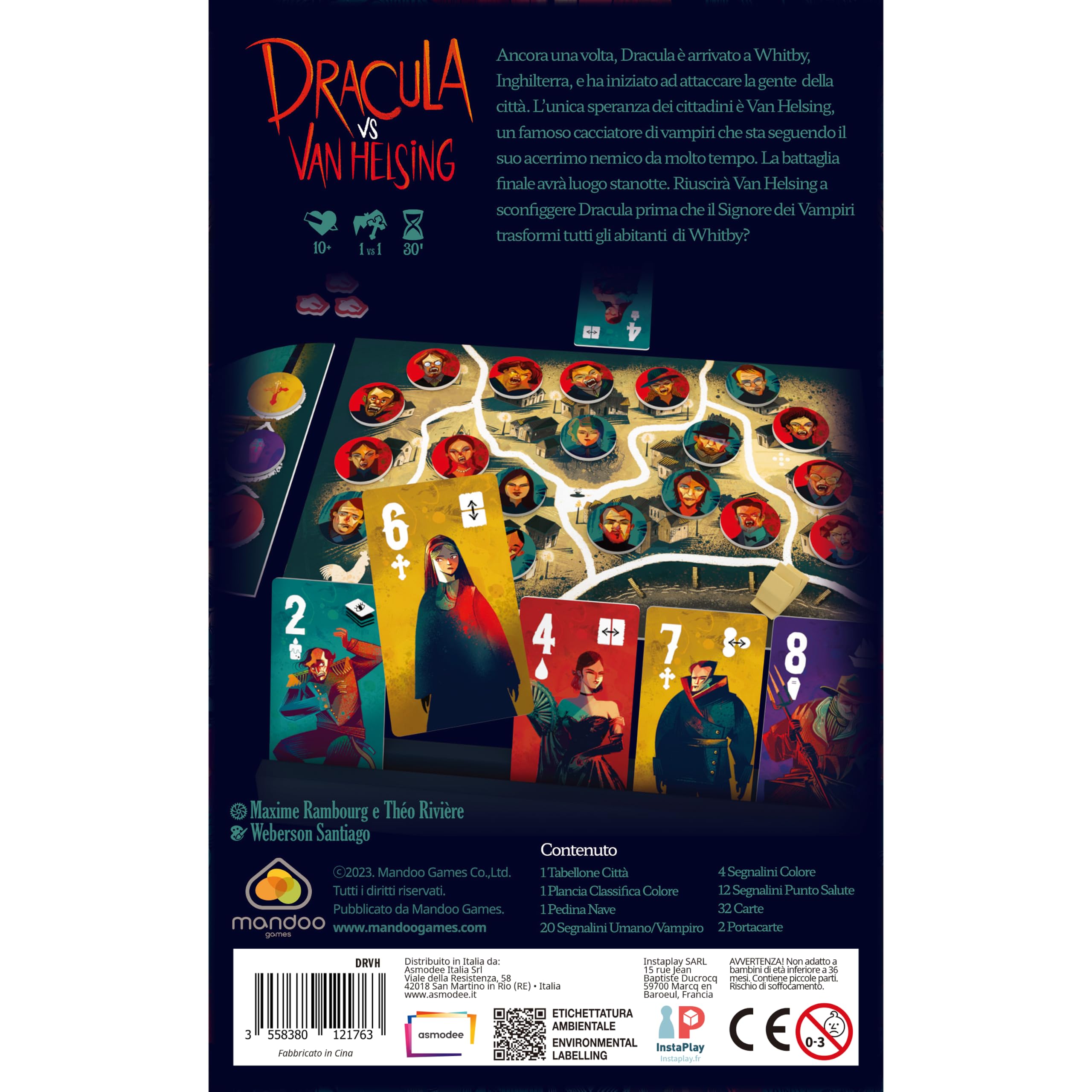Asmodee Dracula vs Van Helsing gioco strategico 2 giocatori