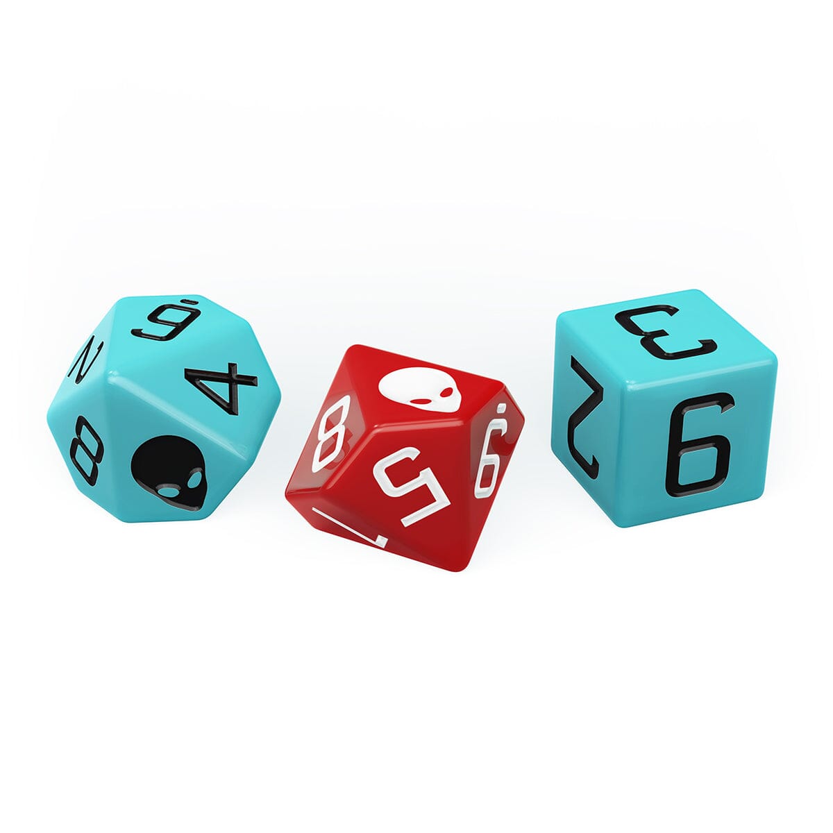 Modiphius XCOM Miniatures Game Dice Set dadi 11 pezzi blu rossi