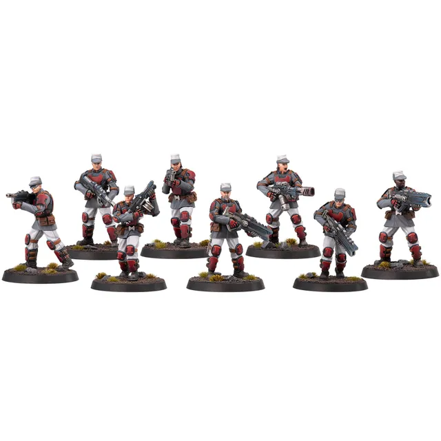 Five Parsecs Security miniature wargame set 8 pezzi resina 32mm