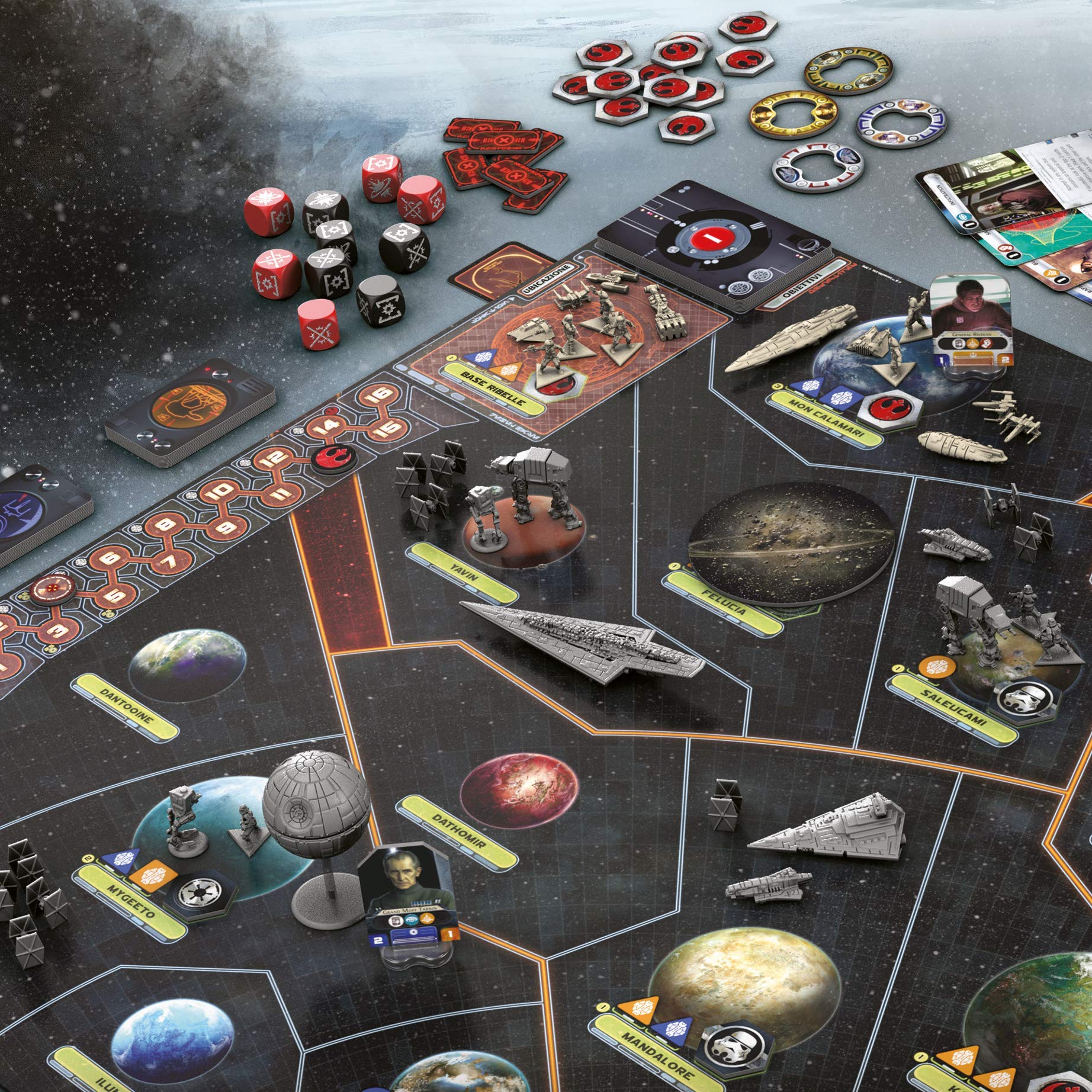 Star Wars Rebellion gioco da tavolo strategico italiano 2-4