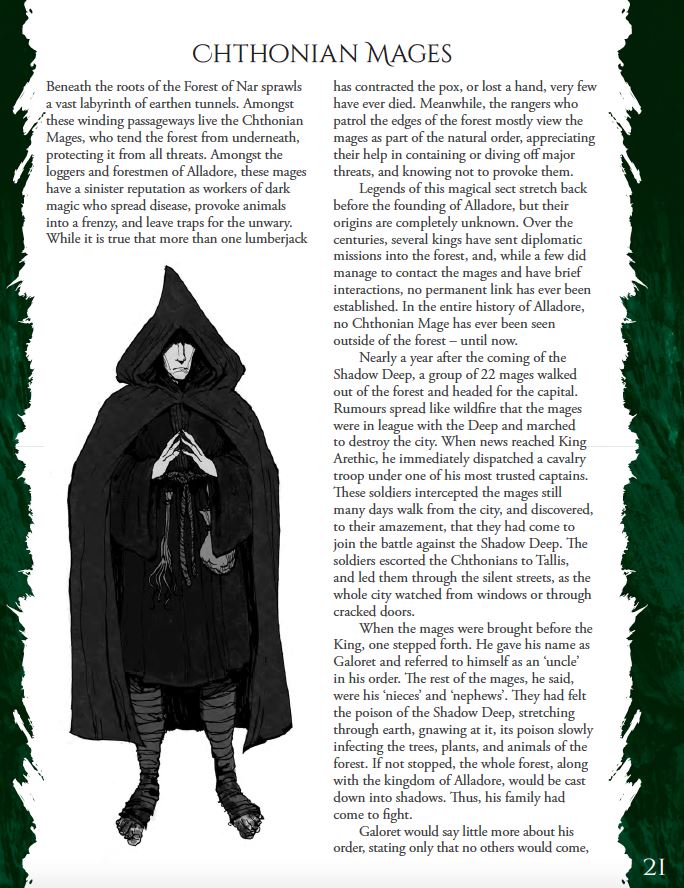 Modiphius Rangers of Shadow Deep Gathering Heroes libro espansione solo