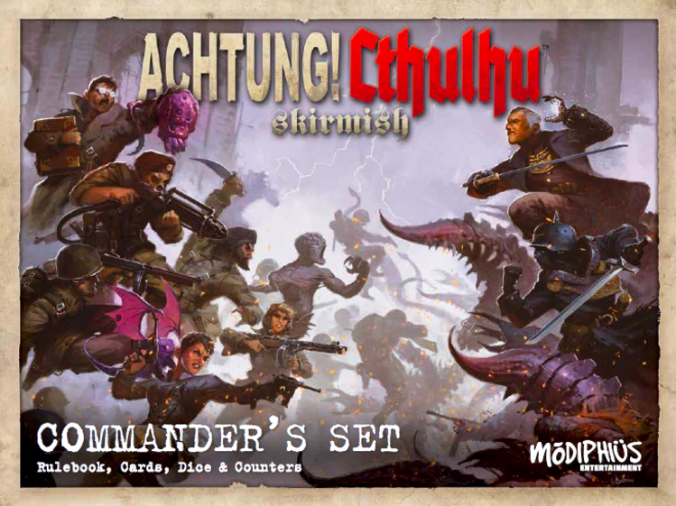 Modiphius Achtung Cthulhu Skirmish Commander's Set wargame miniature