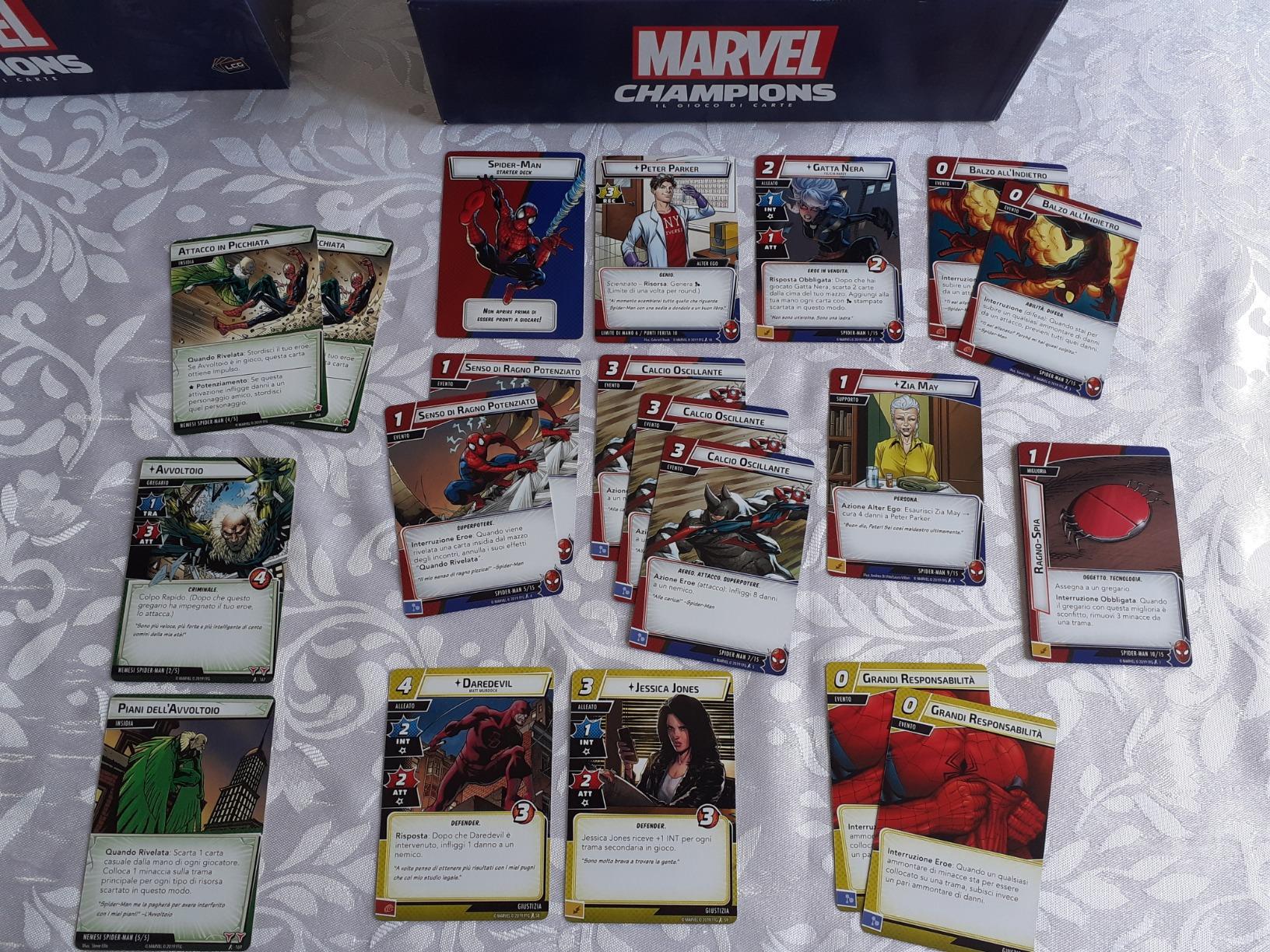 Asmodee Marvel Champions LCG gioco carte cooperativo italiano base