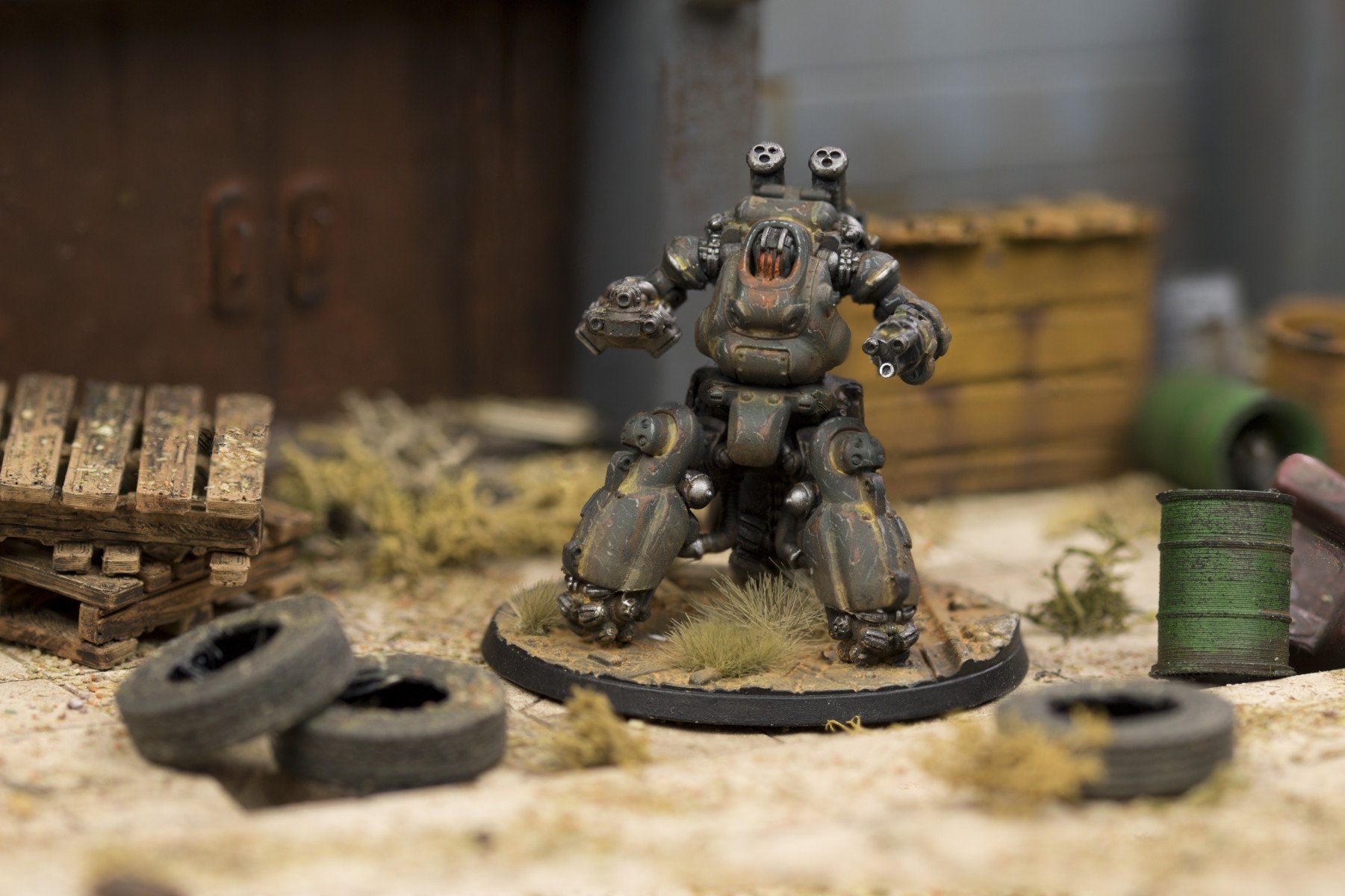 Fallout Wasteland Warfare Sentry Bot miniatura resina 32mm