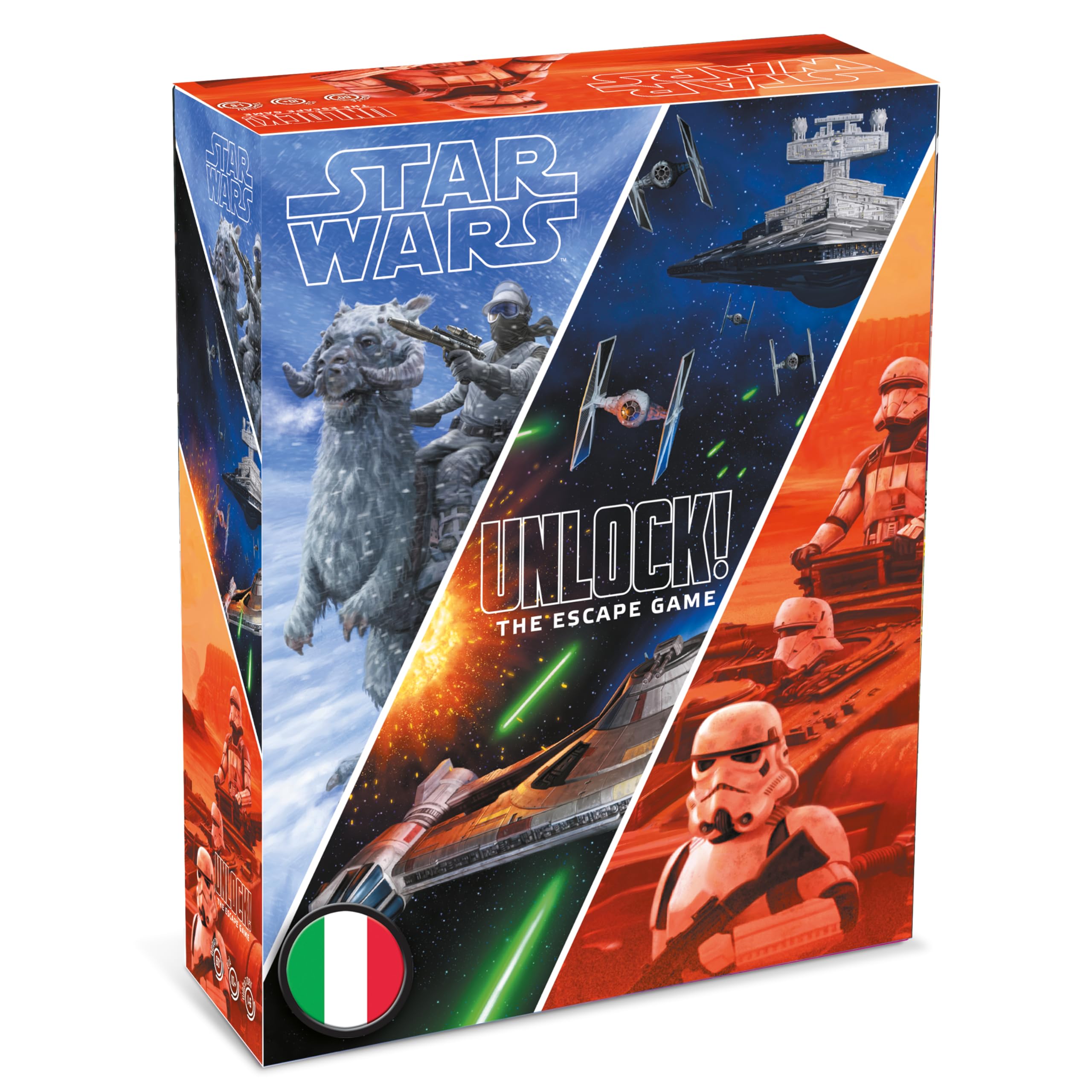 Asmodee Unlock! Star Wars escape room gioco carte italiano 1-6 giocatori