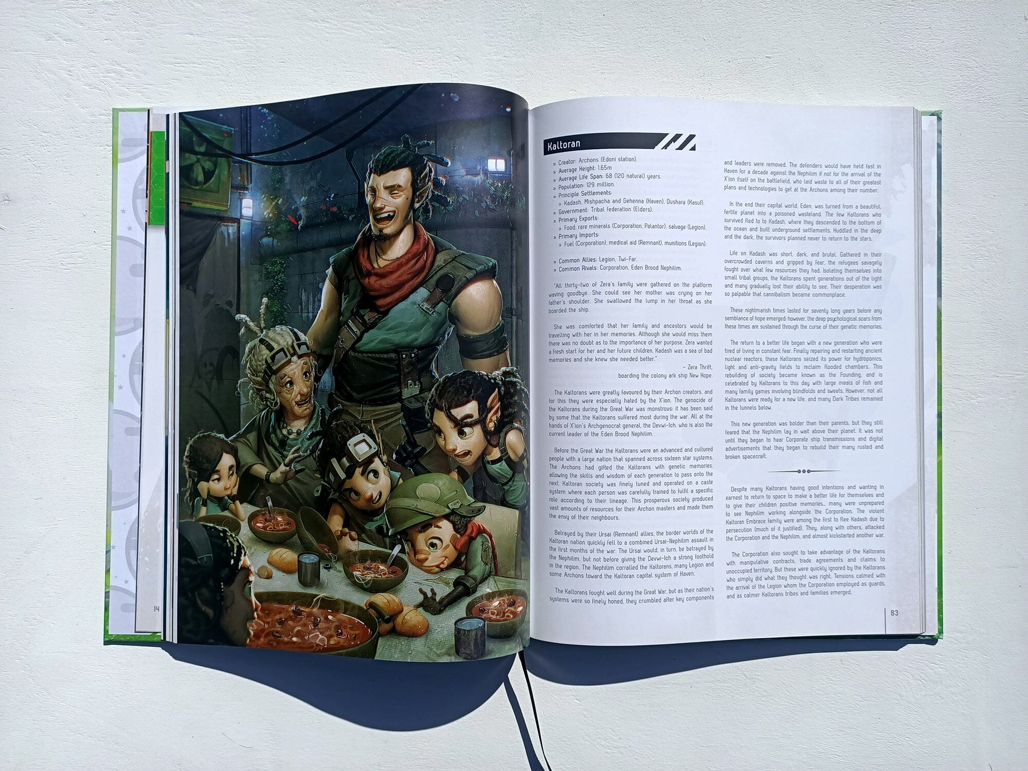Modiphius Fragged Empire Setting Guide manuale GdR 2ª edizione rigida