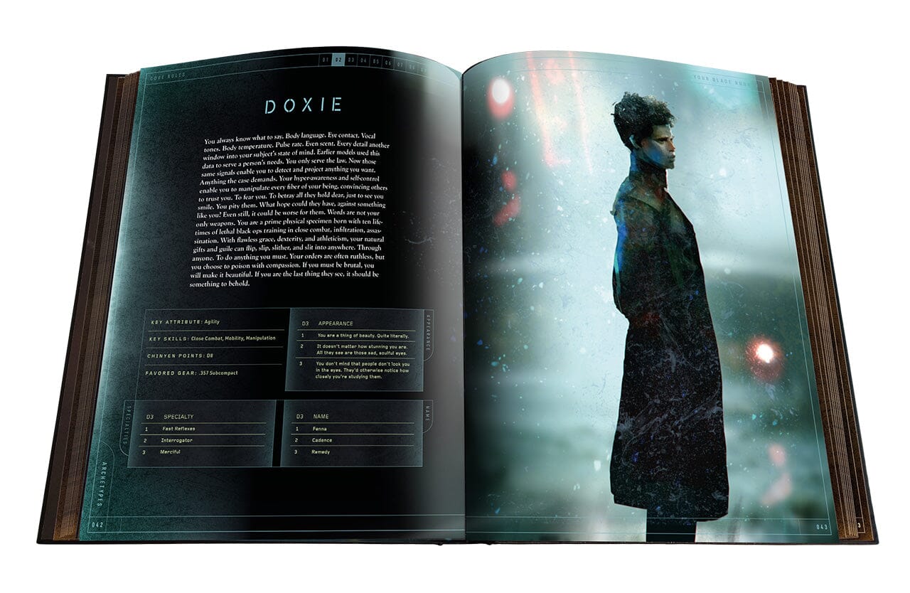 Free League Blade Runner RPG Core Rulebook manuale base investigativo