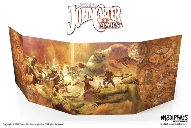 Modiphius John Carter Mars Narrator's Toolkit Schermo + Booklet