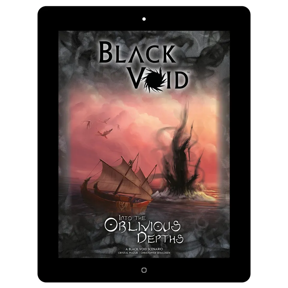 Modiphius Black Void Into the Oblivious Depths avventura PDF 132 pagine