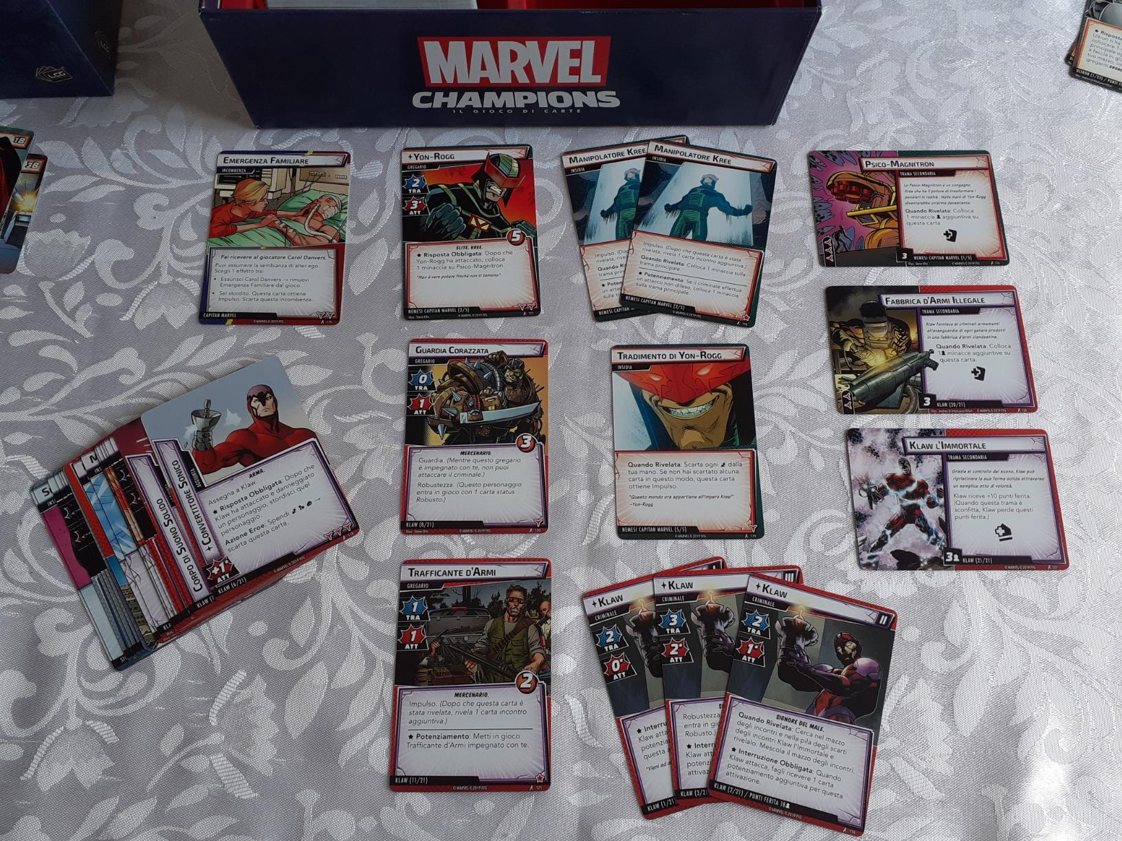 Asmodee Marvel Champions LCG gioco carte cooperativo italiano base