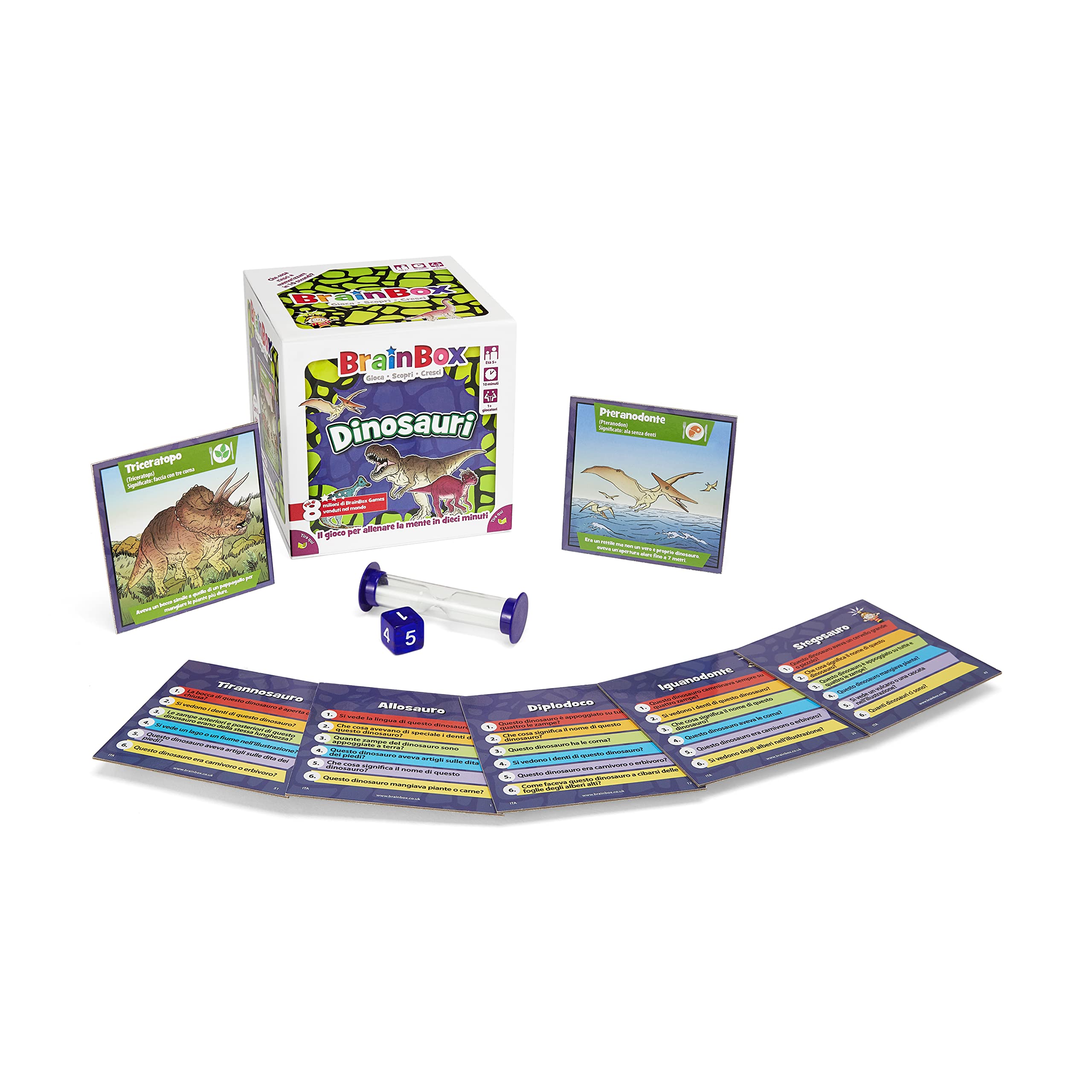 Asmodee Giochi per Bambini BrainBox Dinosauri 2022 gioco memoria