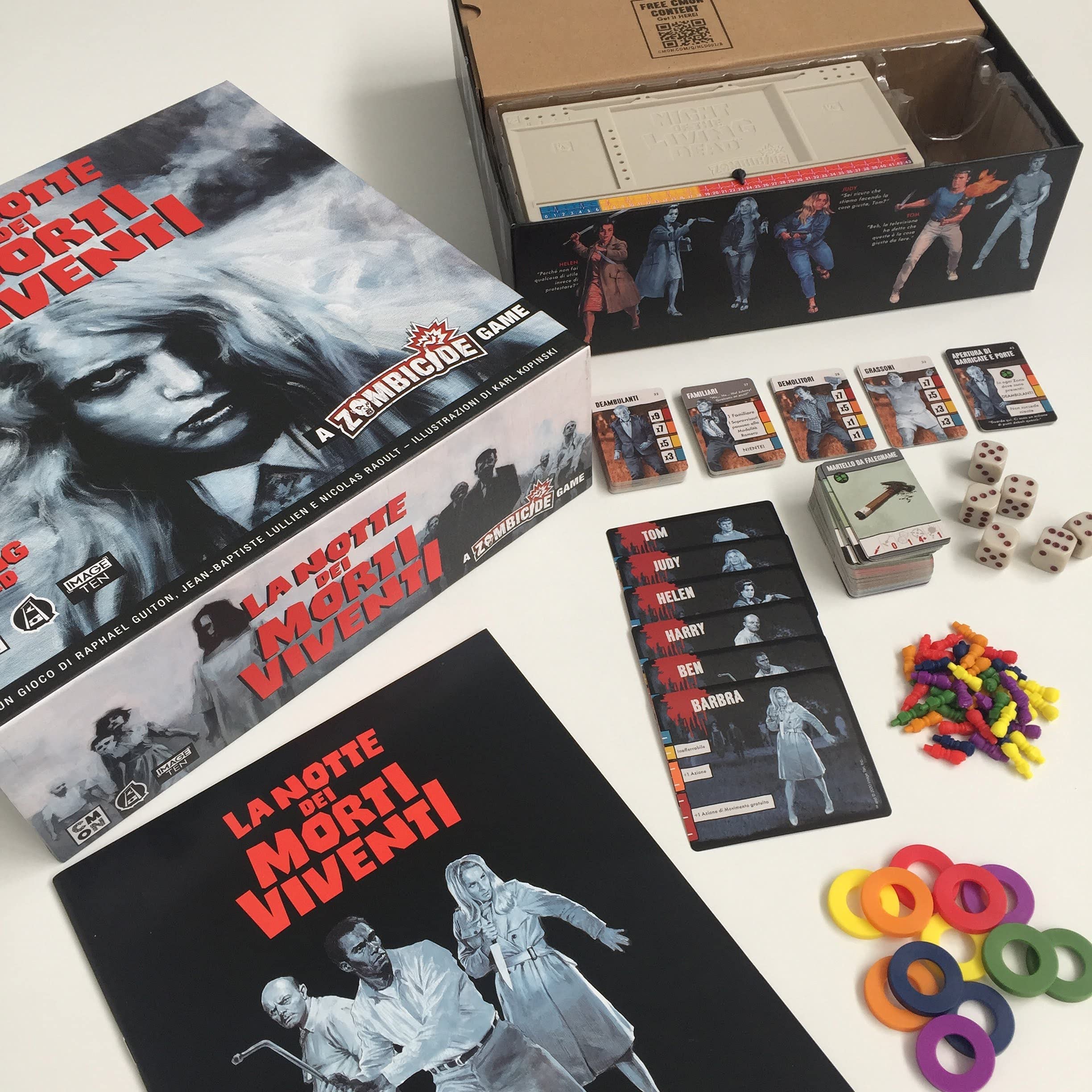 Asmodee Zombicide Notte dei Morti Viventi gioco cooperativo 1-6 giocatori