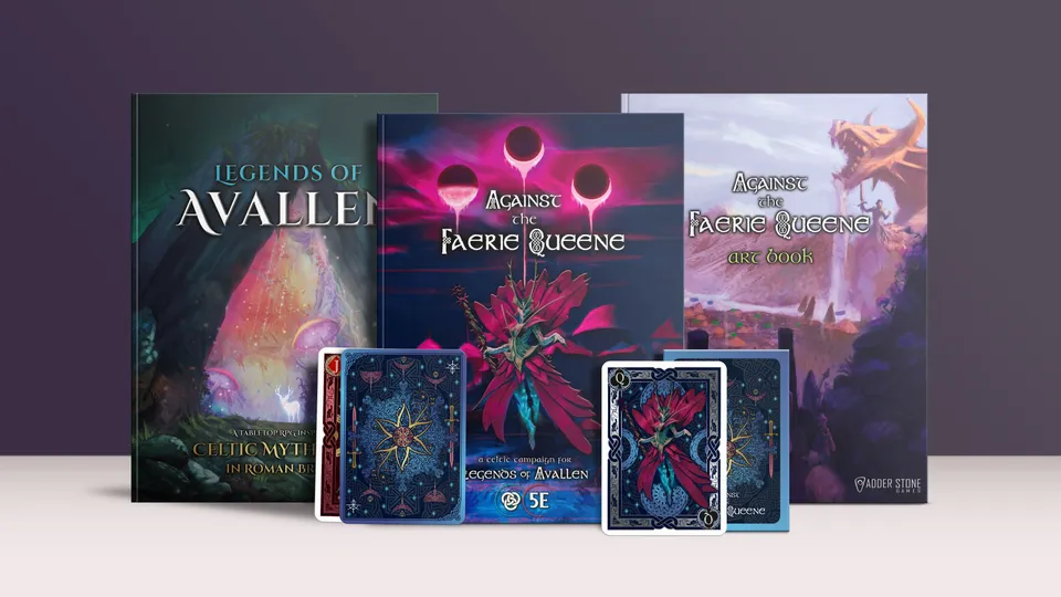 Modiphius Legends of Avallen Against the Faerie Queene bundle