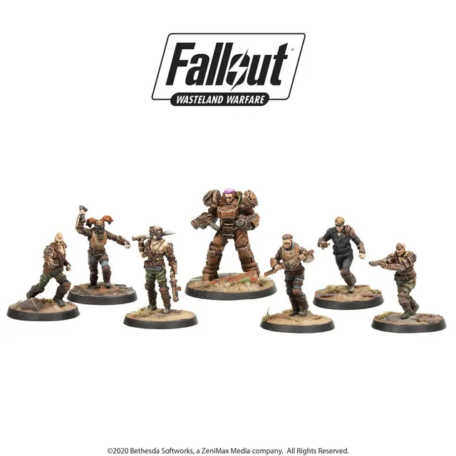 Modiphius Fallout Wasteland Warfare Raiders Core Set 7 miniature