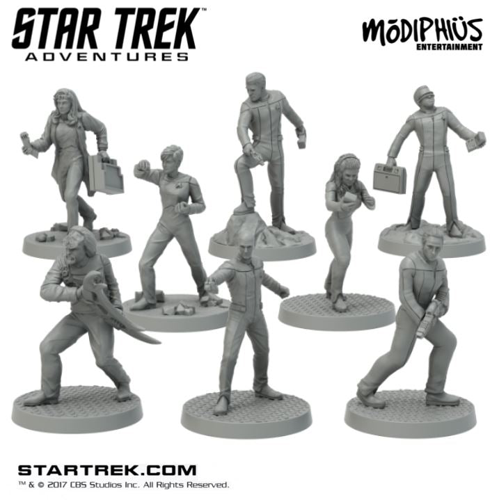 Star Trek Adventures TNG Bridge Crew file STL stampa 3D