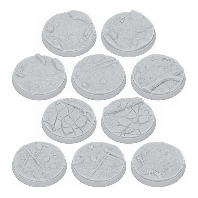 Modiphius Fallout Factions basette sceniche 30mm resina 10pz