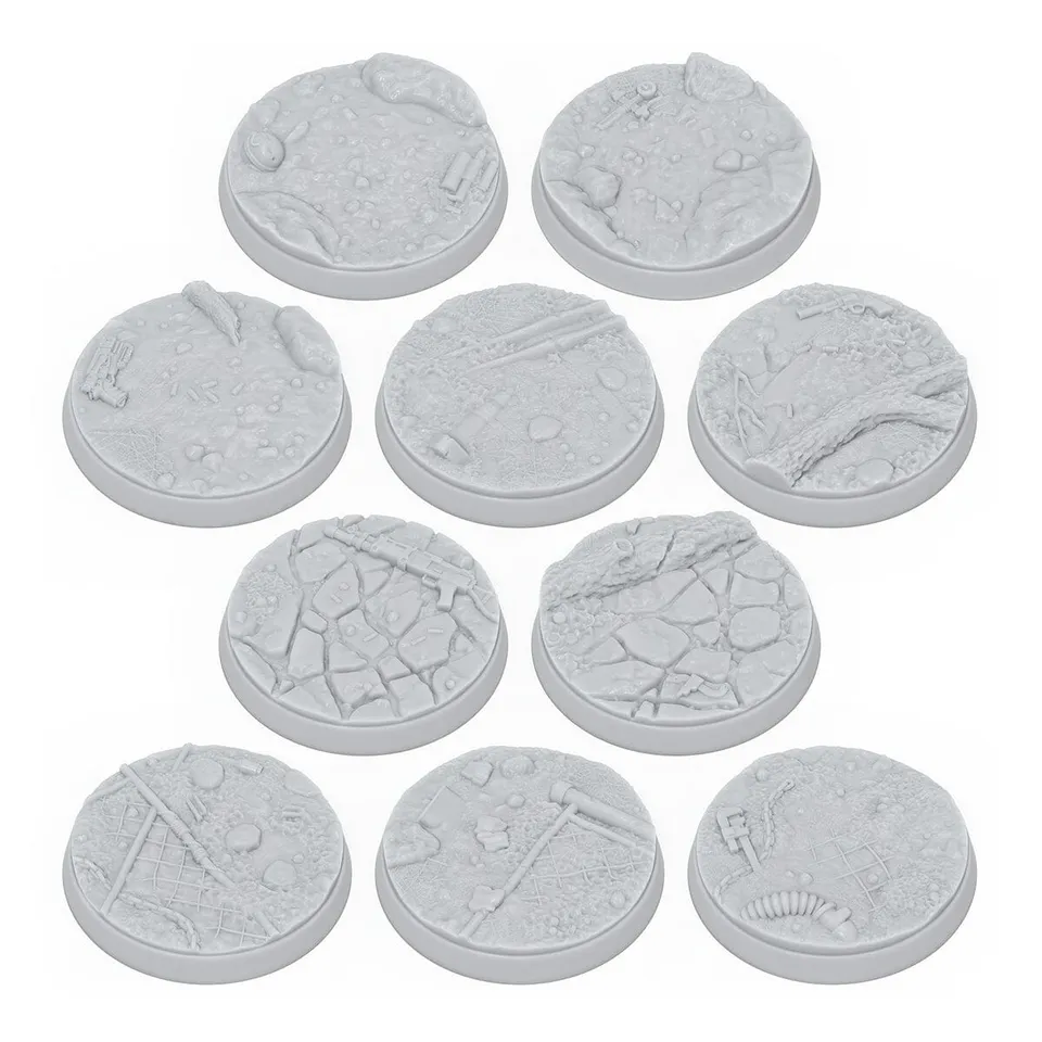 Modiphius Fallout Factions basette sceniche 30mm resina 10pz