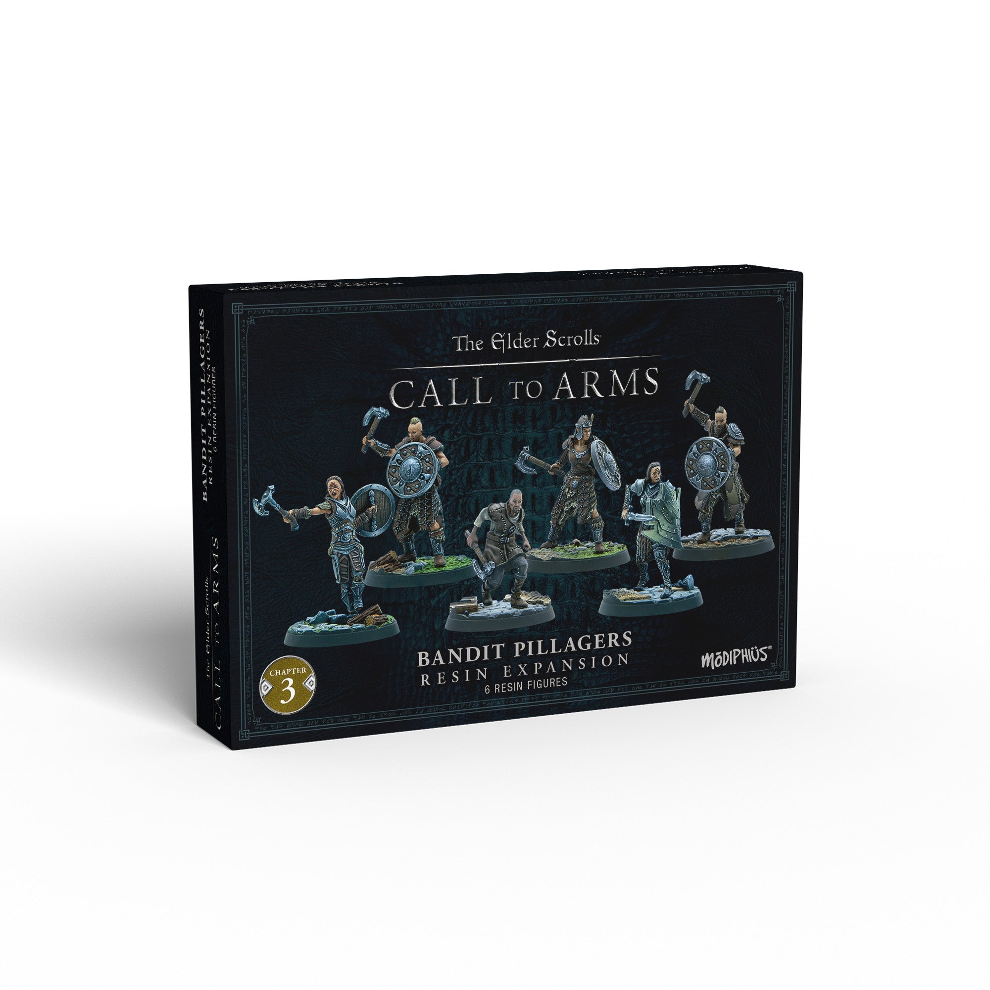 Elder Scrolls Call to Arms miniature Bandit Pillagers resina