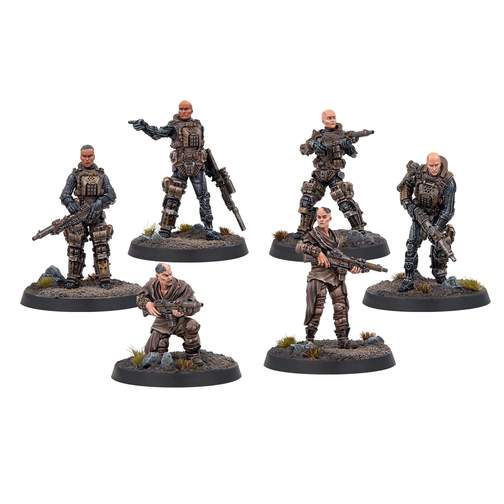 Modiphius Fallout Factions Children of Atom Choir miniature 6 pezzi resina