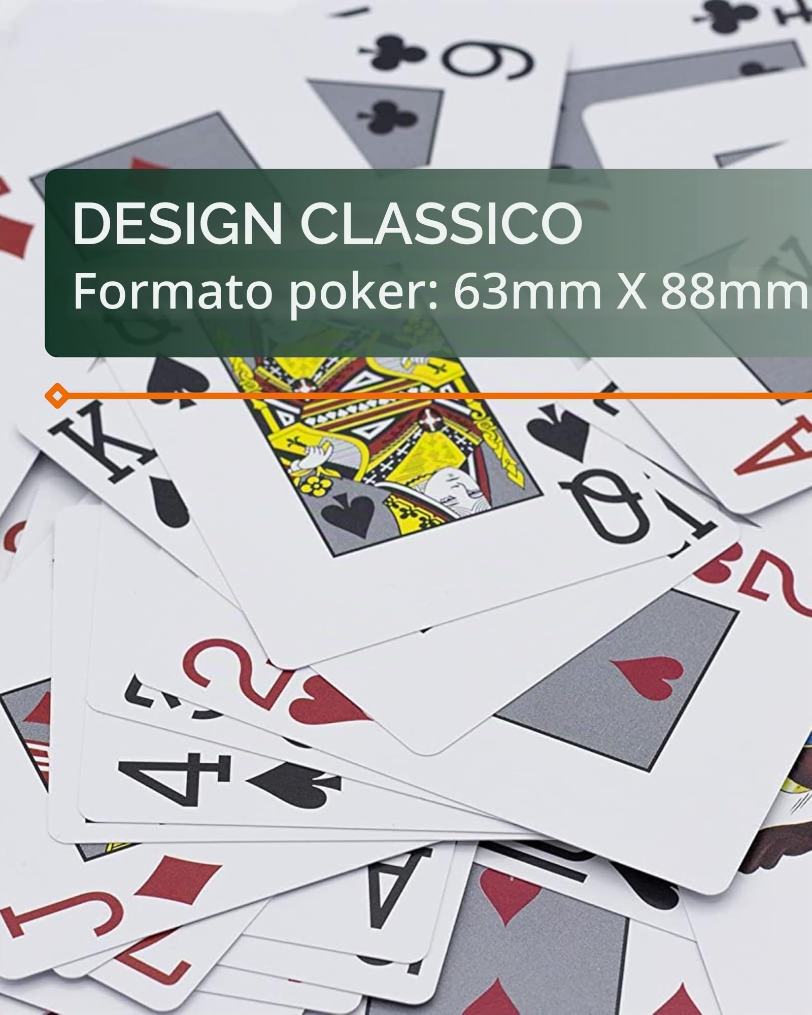 Bullets Platinum Carte da Poker Plastica Indice Jumbo premium