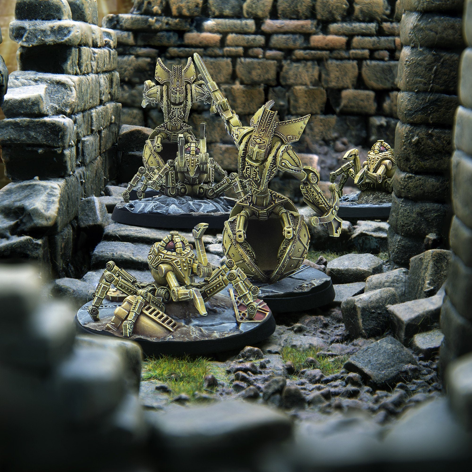 Modiphius Elder Scrolls Call to Arms Dwemer Spheres Spiders miniature 32mm resina