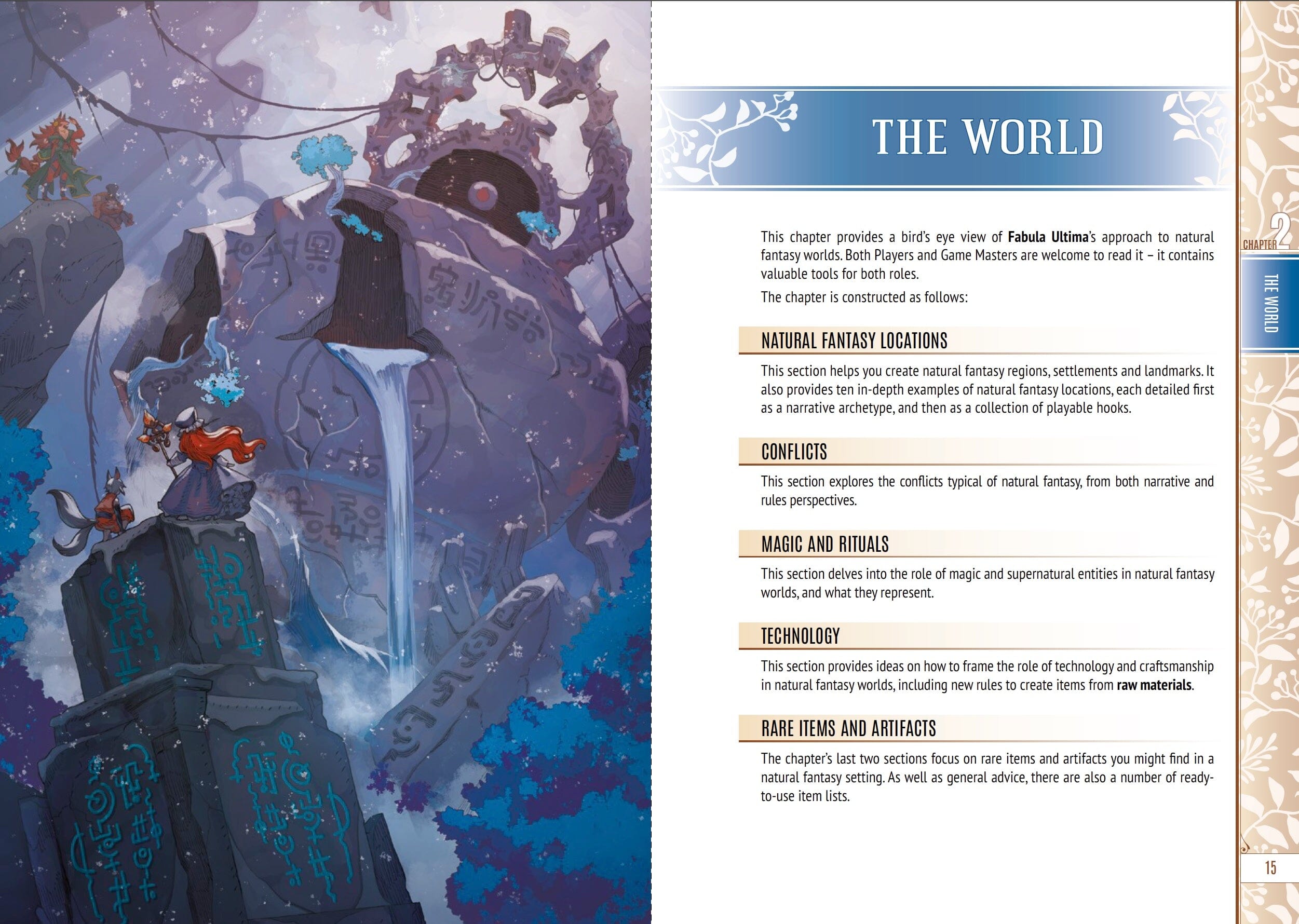 Modiphius Fabula Ultima Atlas Natural Fantasy manuale