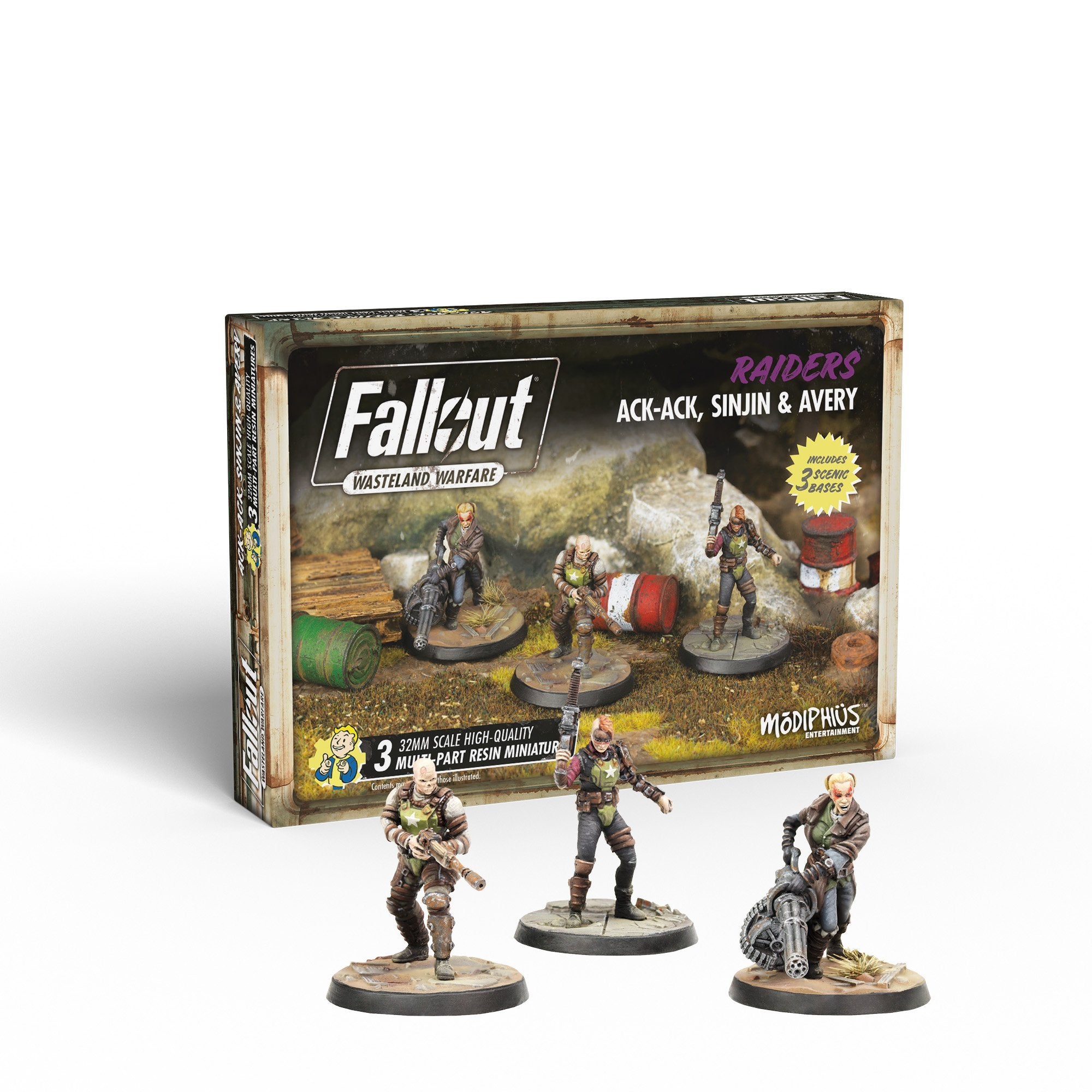 Modiphius Fallout Wasteland Warfare Raiders Sinjin Avery Ack Ack
