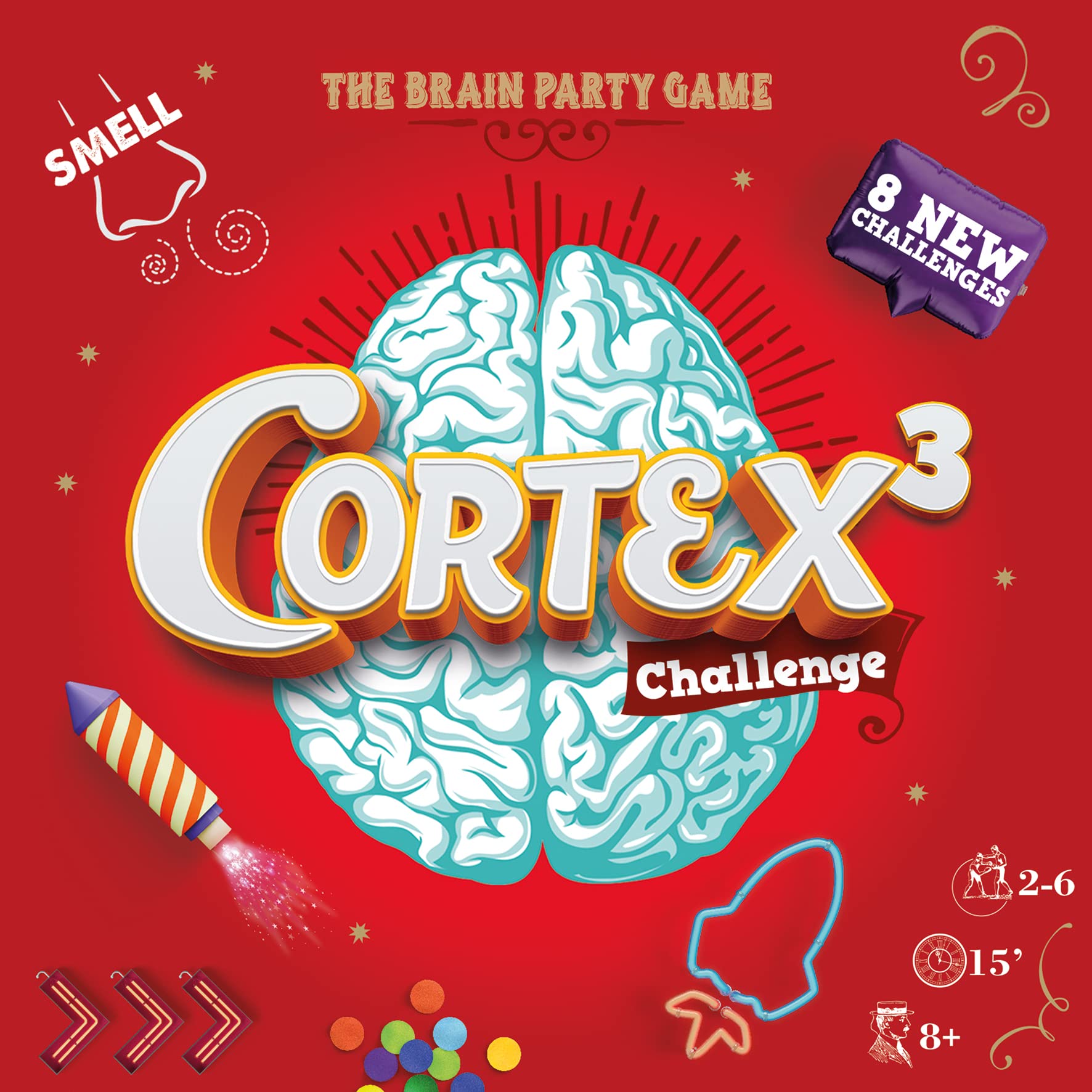 Asmodee Cortex 3 Challenge Rosso gioco carte party 8+ anni