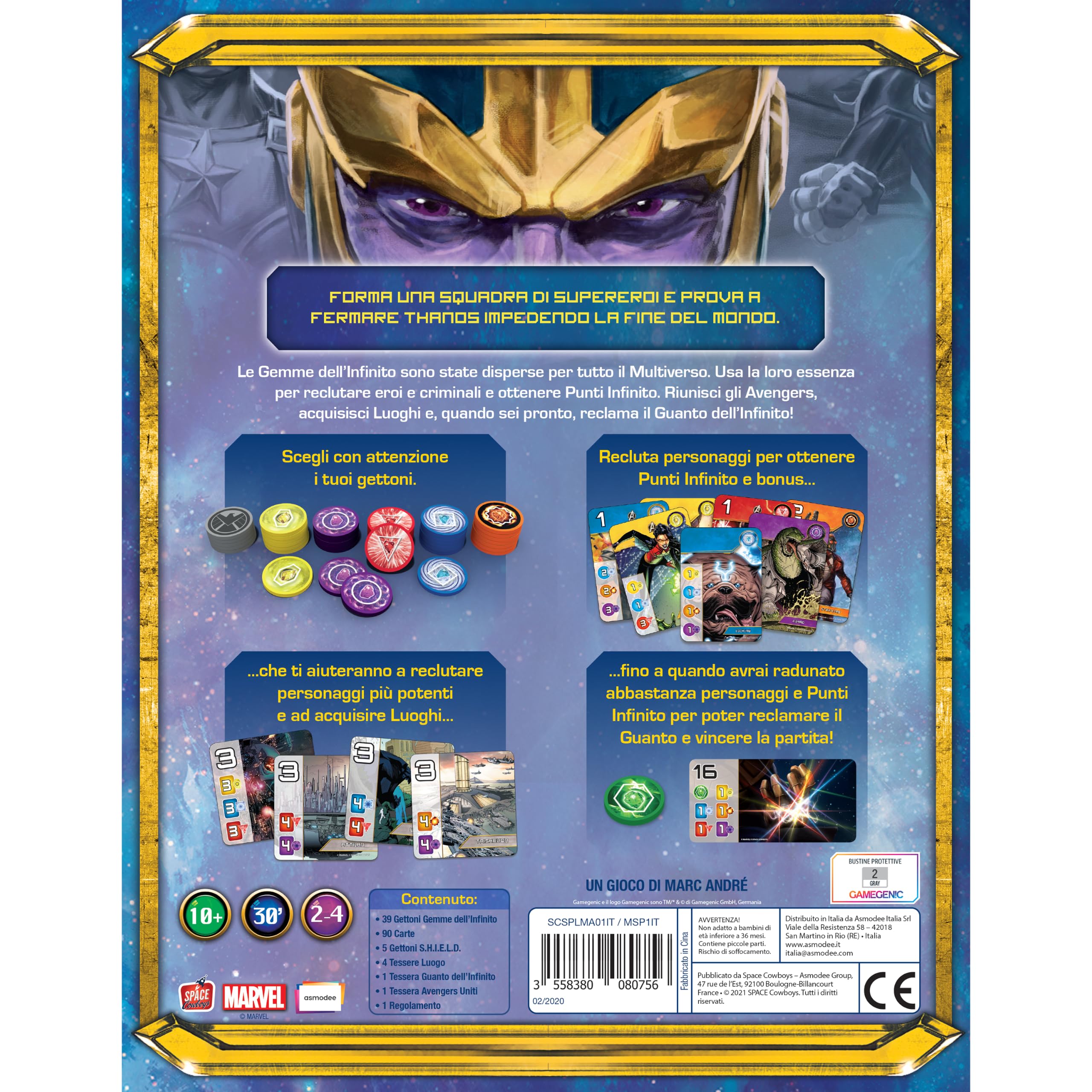 Asmodee Splendor Marvel gioco tavolo strategia supereroi