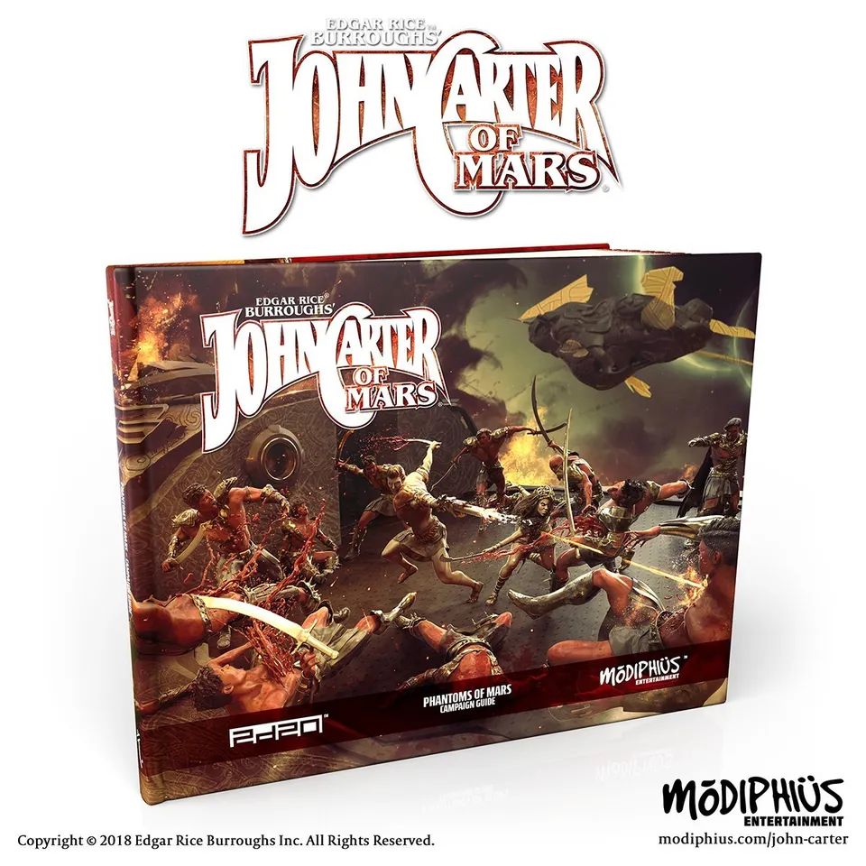Modiphius John Carter Phantoms of Mars campagna PDF 128 pagine