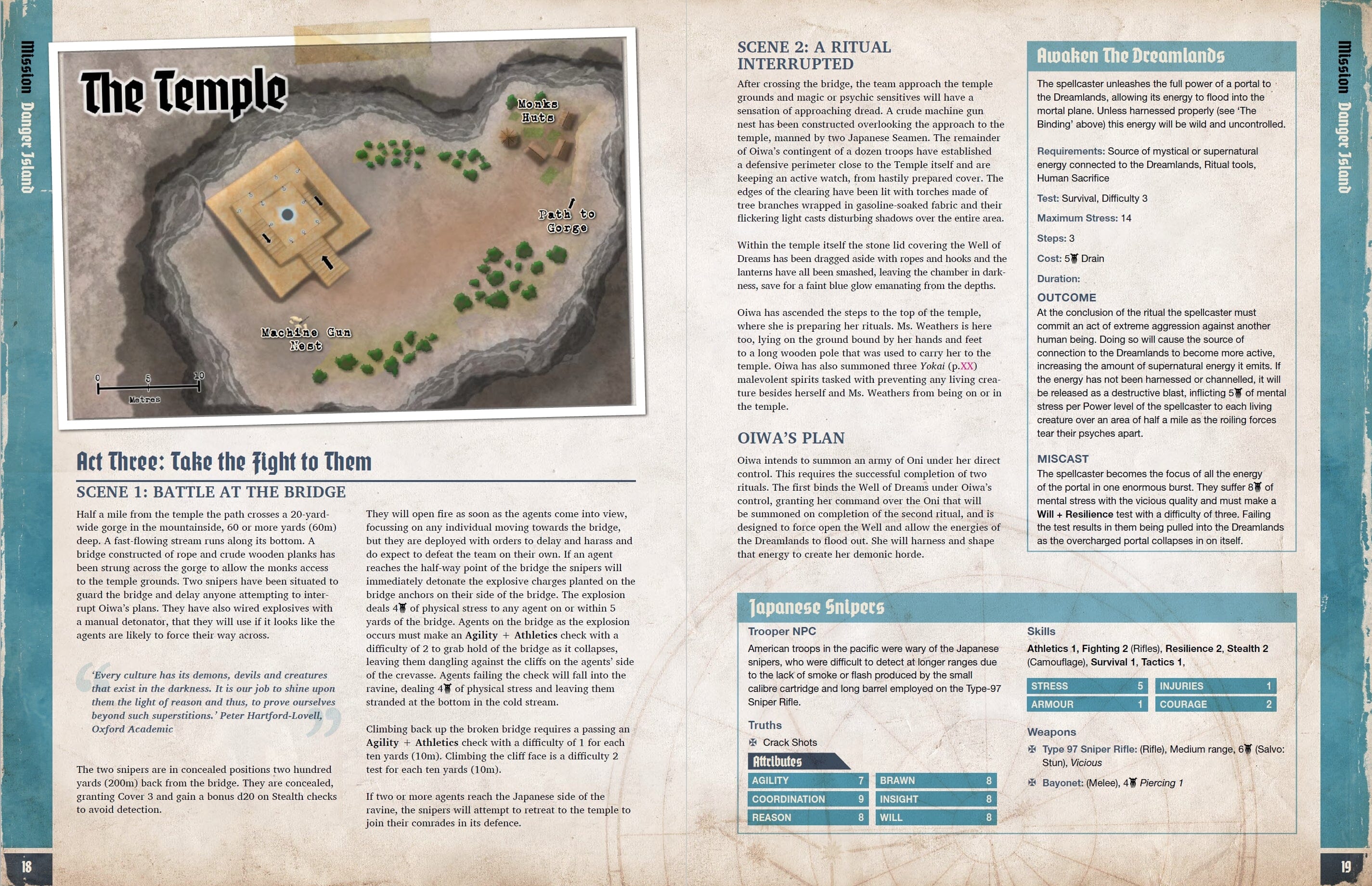 Modiphius Achtung Cthulhu Danger Island avventura GDR PDF