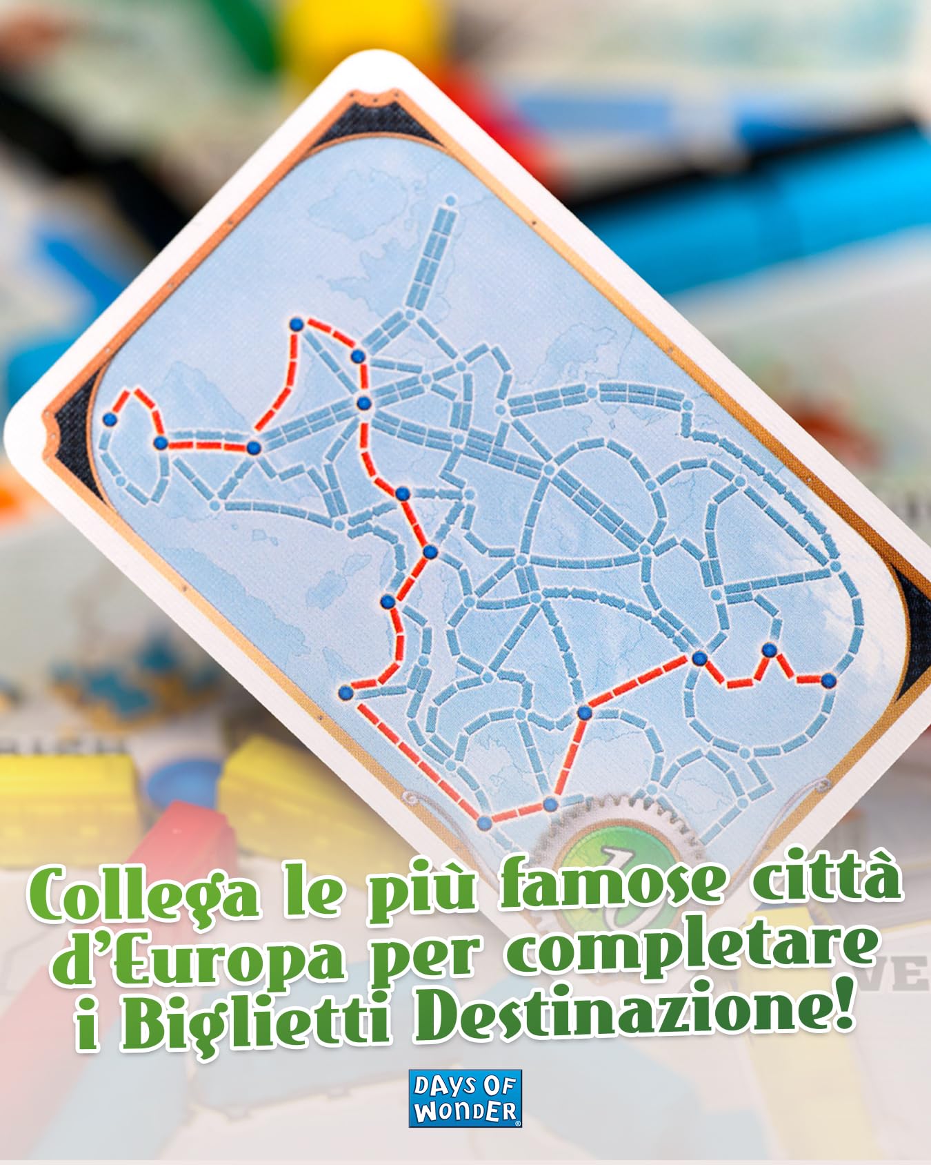 Asmodee Ticket to Ride Europa Nuova Gioco da Tavolo 2-5 Giocatori